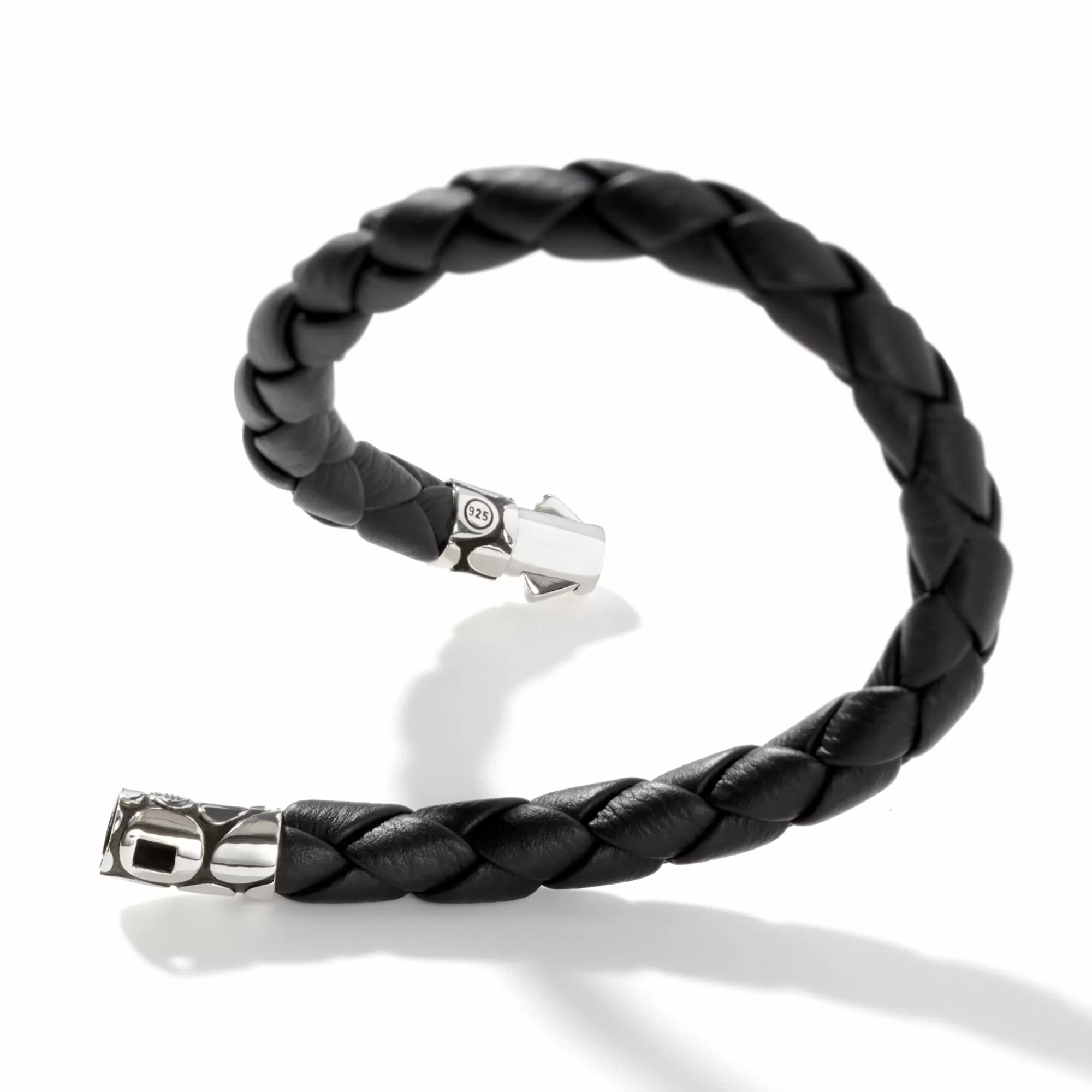 Leather, Cord & Rubber^John Hardy Kali Station Bracelet, Silver, Leather