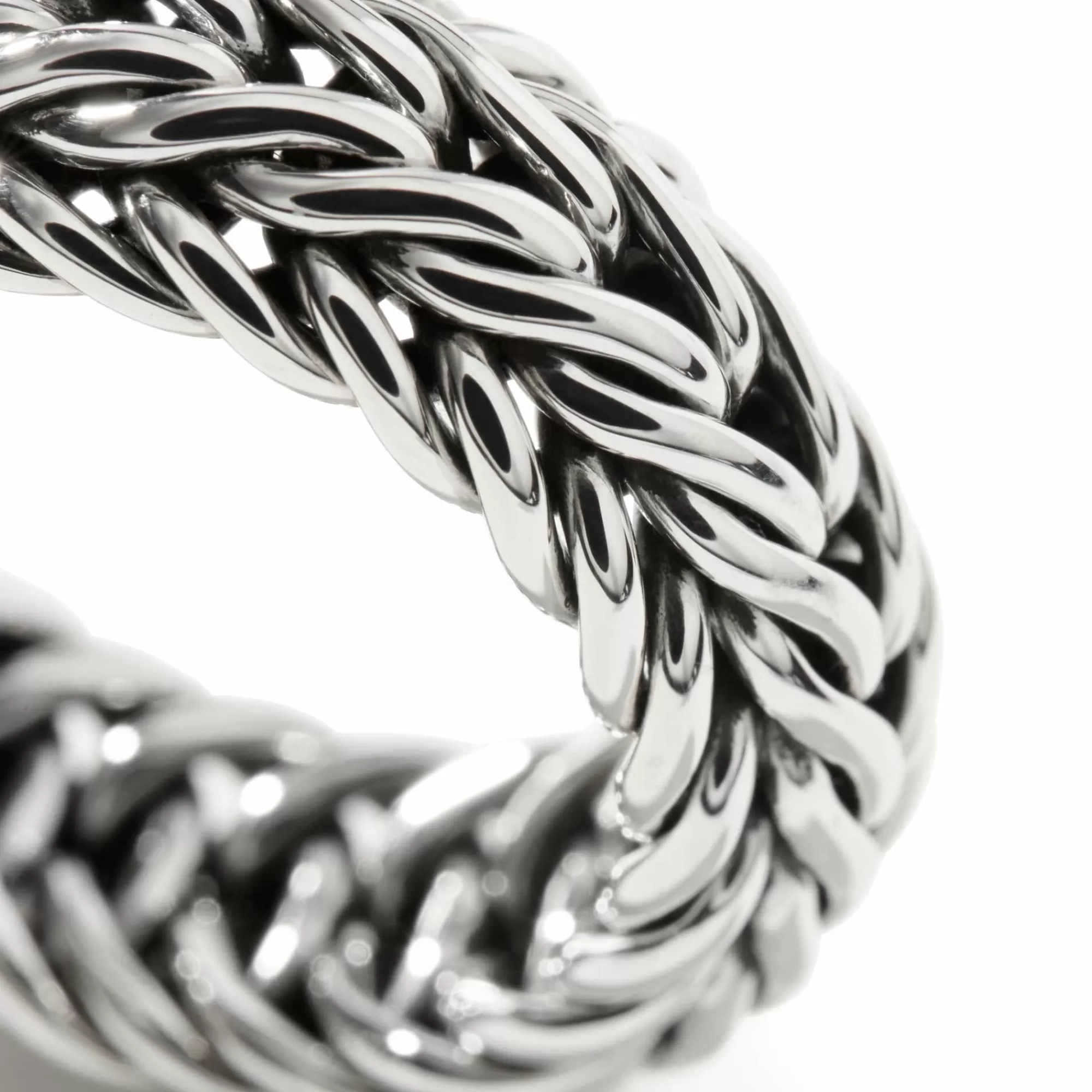 Soft^John Hardy Kami Chain Band Ring, Sterling Silver, Wide