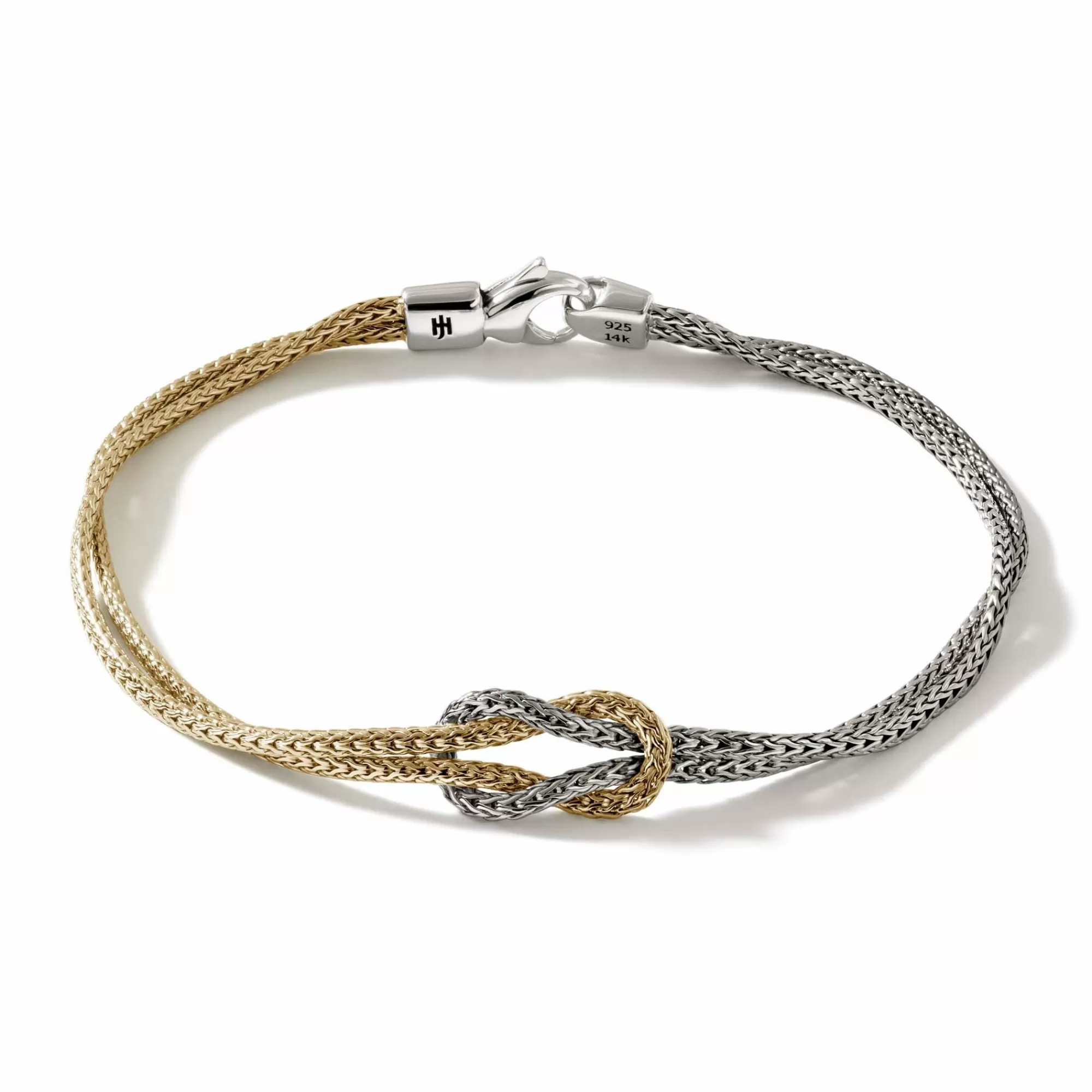 Chains^John Hardy Love Knot Bracelet, Gold, Silver, 1.8Mm