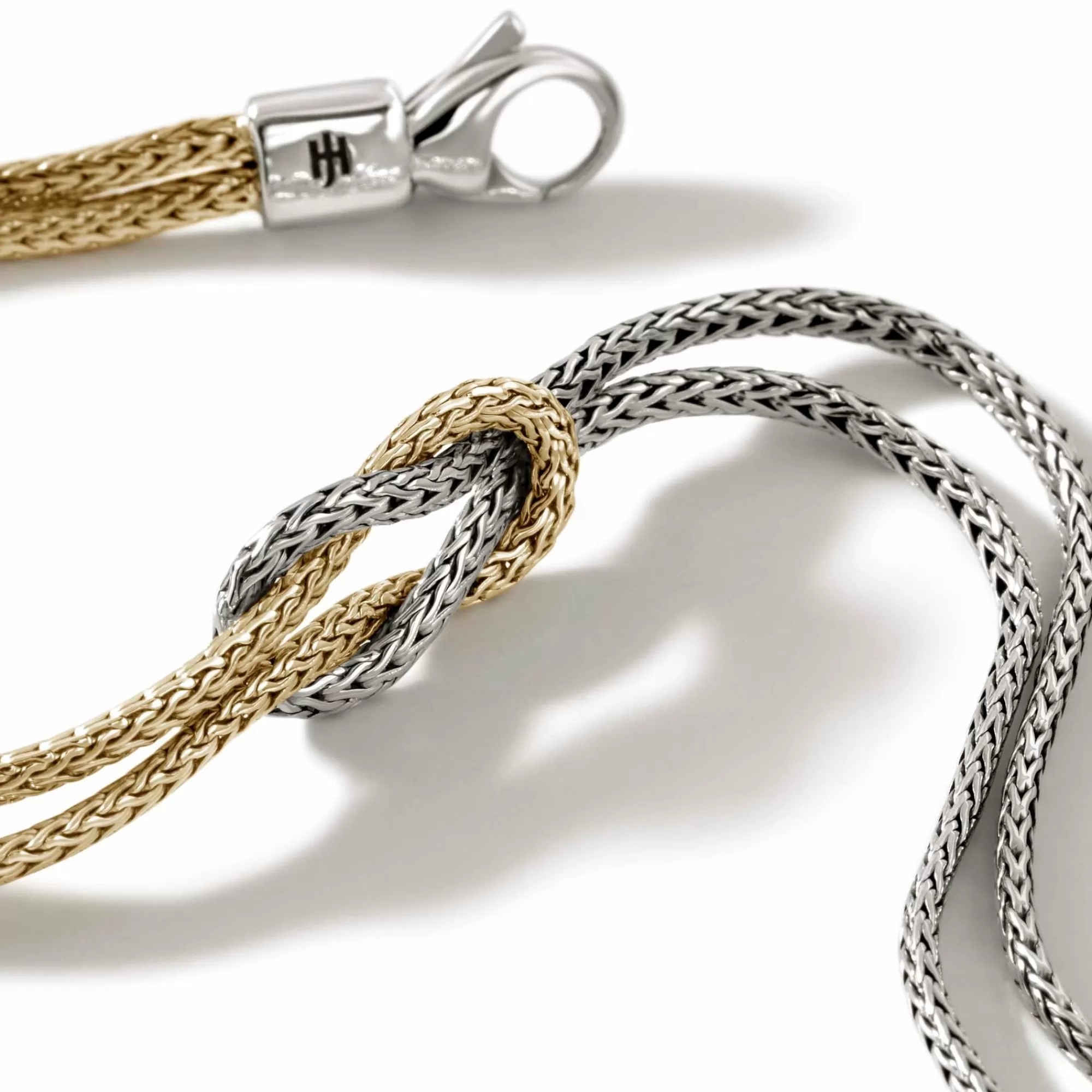 Chains^John Hardy Love Knot Bracelet, Gold, Silver, 1.8Mm