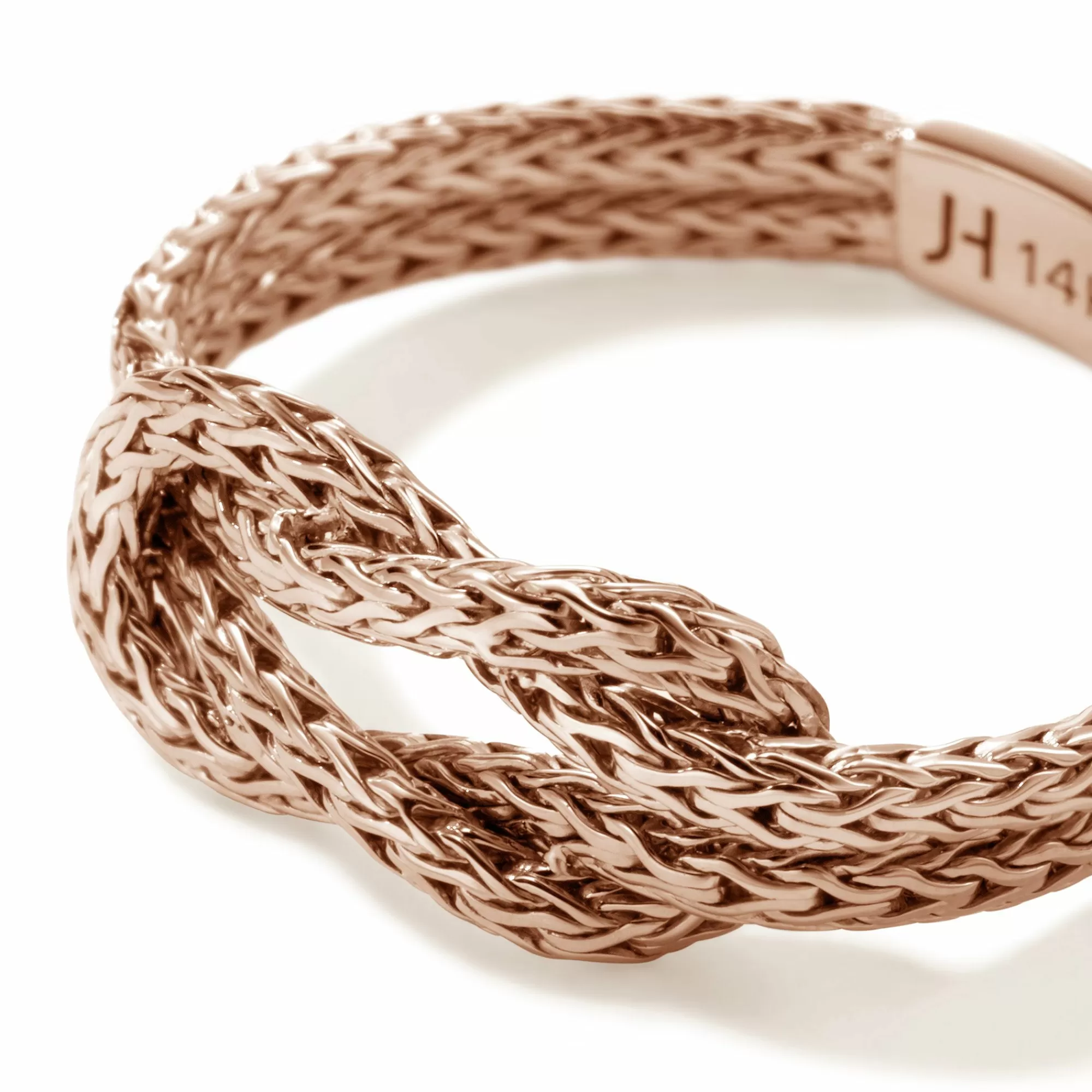 Soft^John Hardy Love Knot Chain Ring, Rose Gold