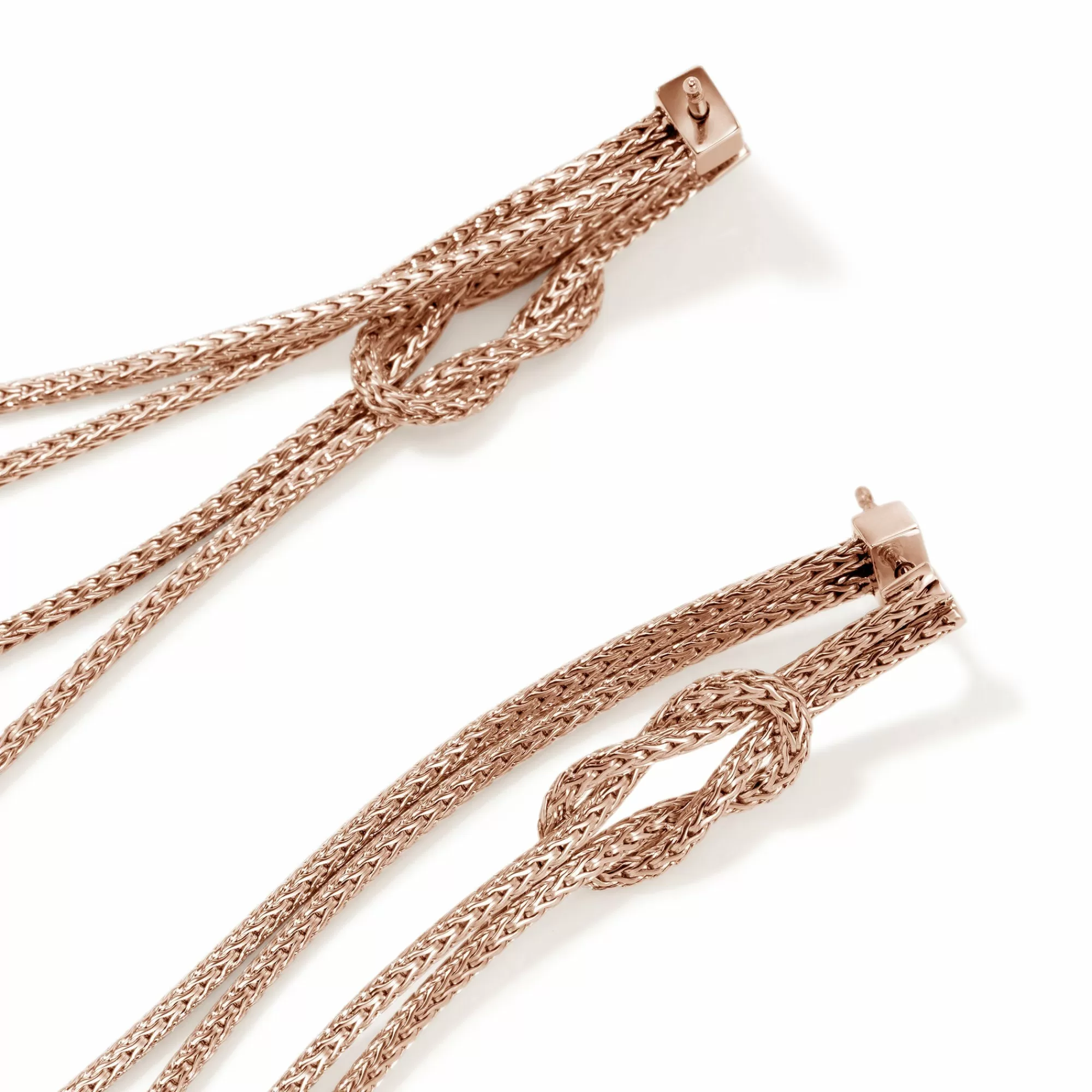 Drops^John Hardy Love Knot Drop Earring, Rose Gold