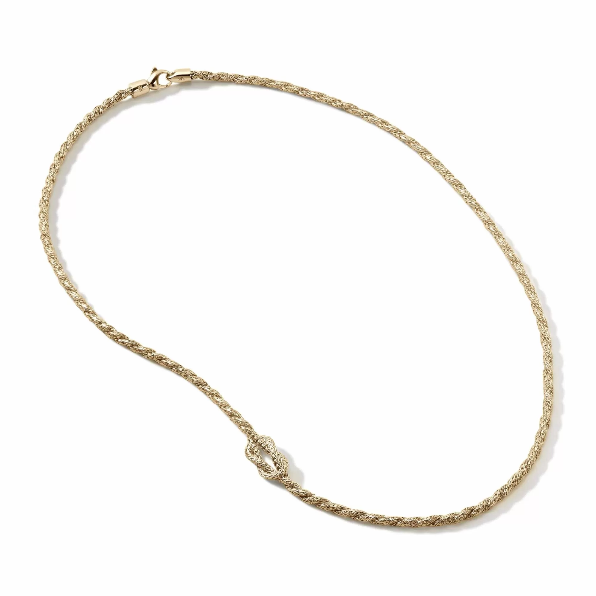 Layering^John Hardy Love Knot Necklace, Gold, 1.8Mm