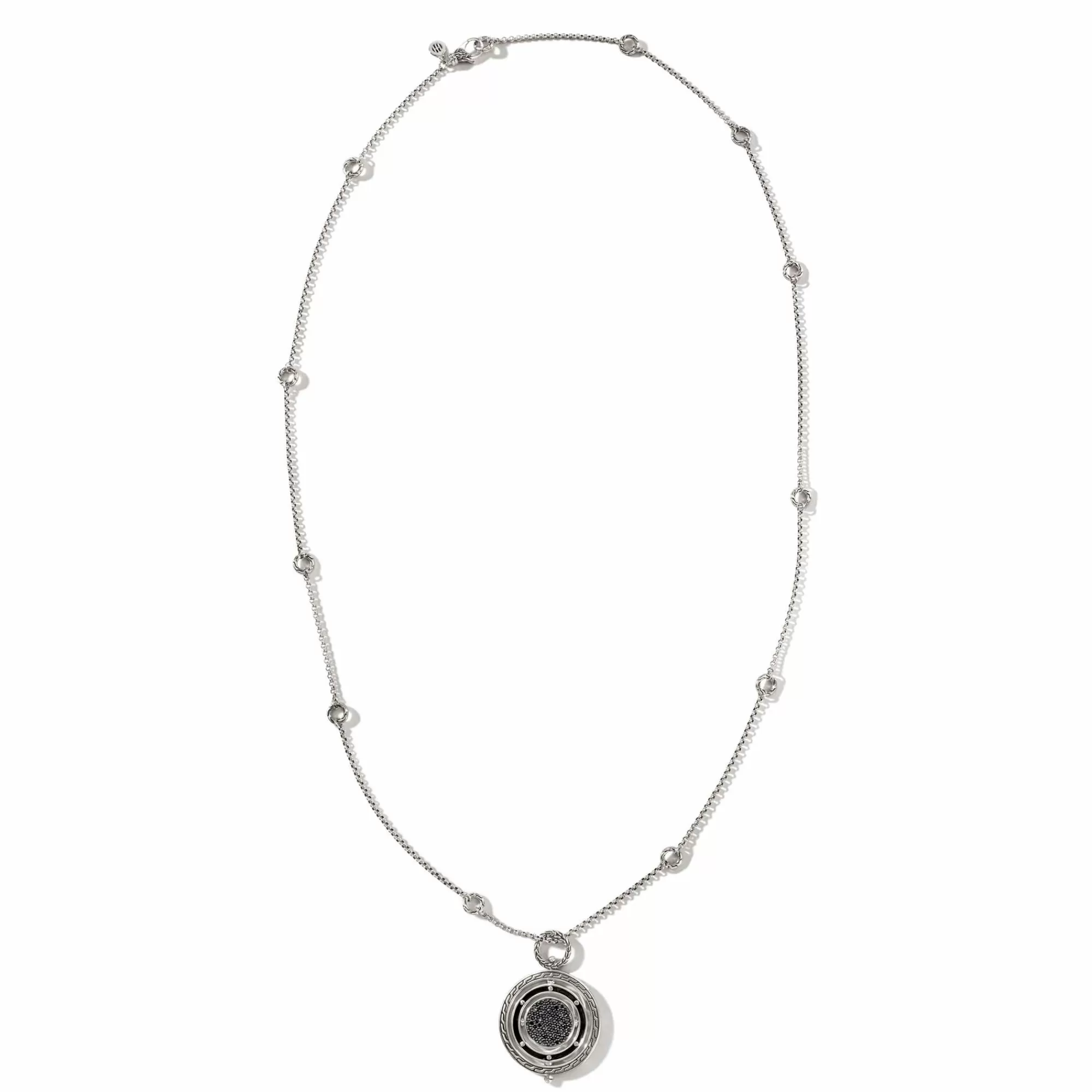 Pendants^John Hardy Moon Door Necklace, Sterling Silver, Pave