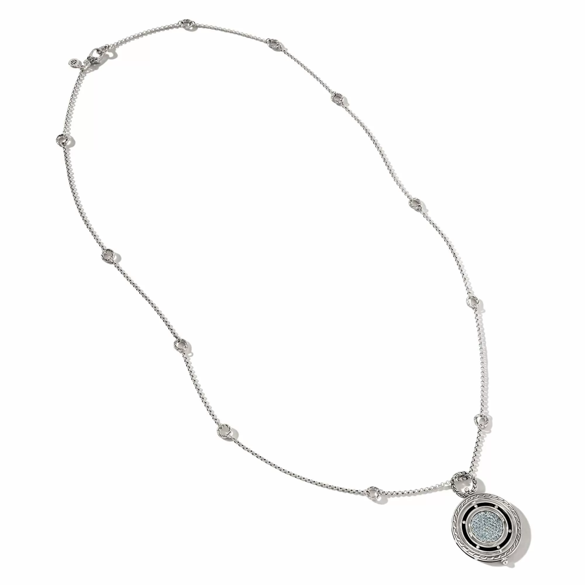 Pendants^John Hardy Moon Door Necklace, Sterling Silver, Pave