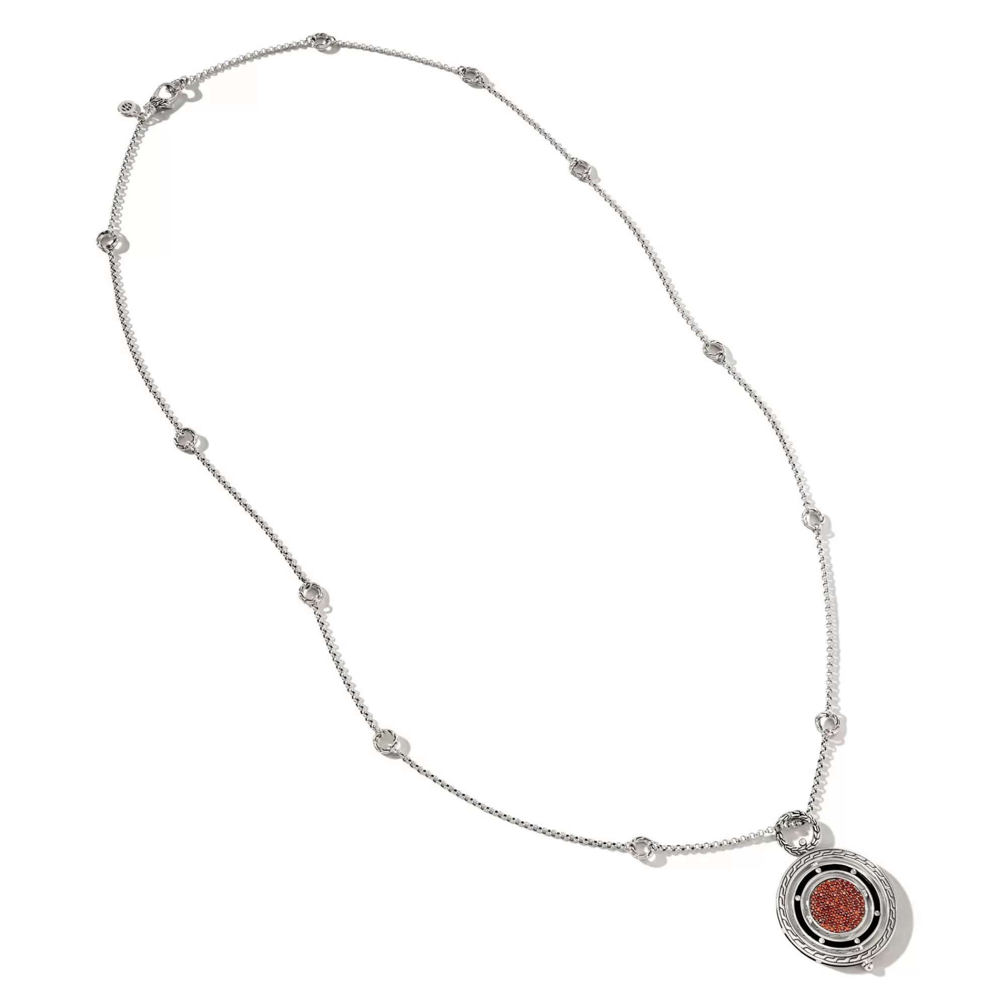 Pendants^John Hardy Moon Door Necklace, Sterling Silver, Pave