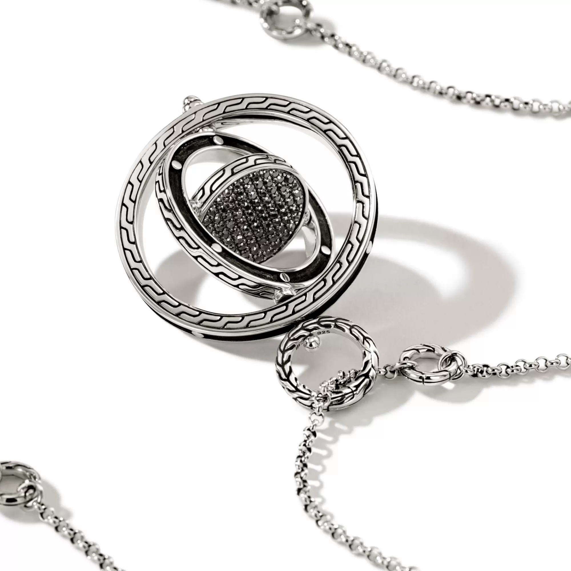 Pendants^John Hardy Moon Door Necklace, Sterling Silver, Pave