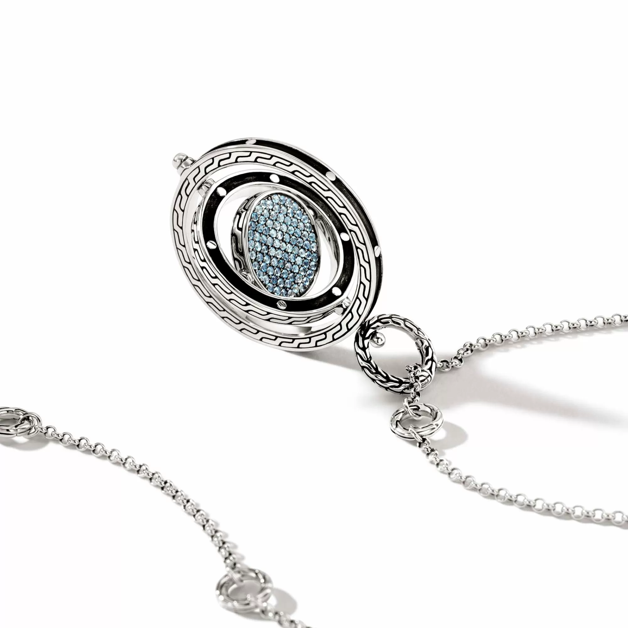 Pendants^John Hardy Moon Door Necklace, Sterling Silver, Pave