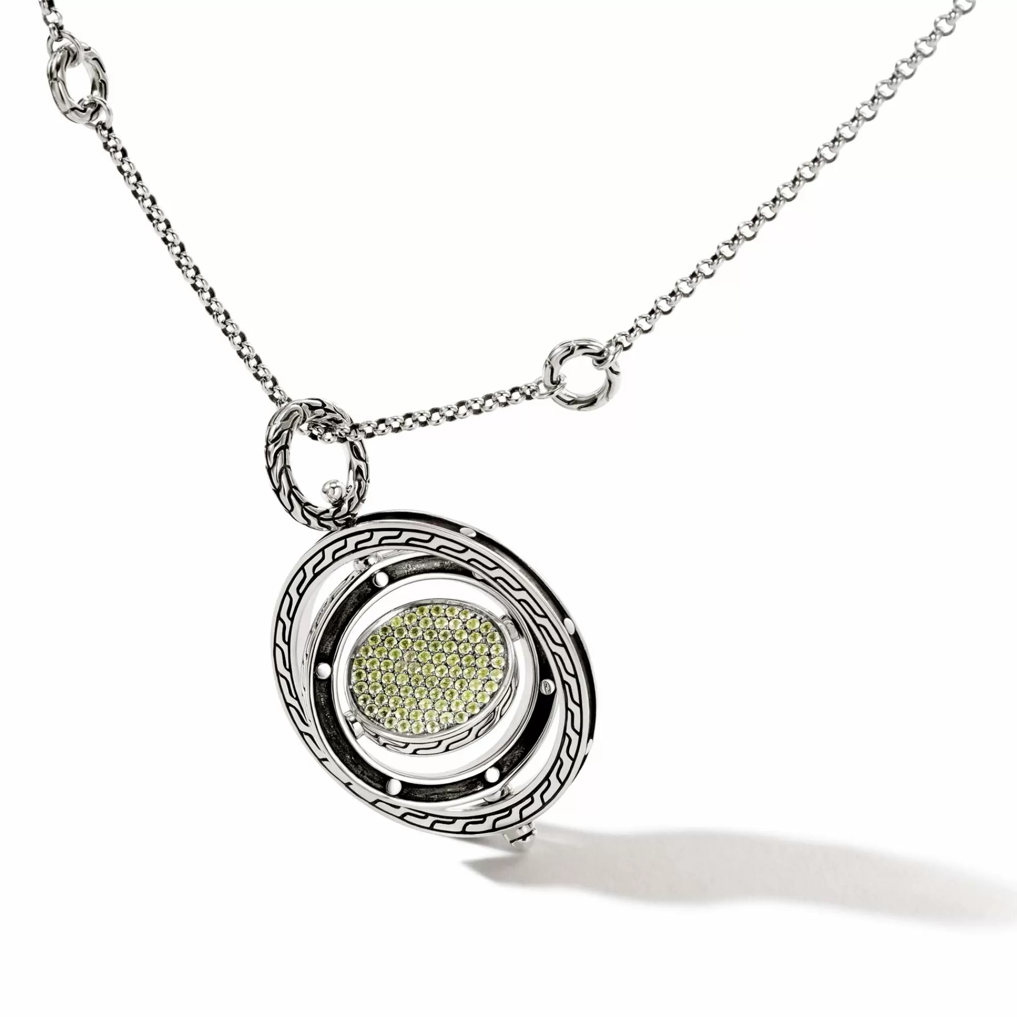 Pendants^John Hardy Moon Door Necklace, Sterling Silver, Pave