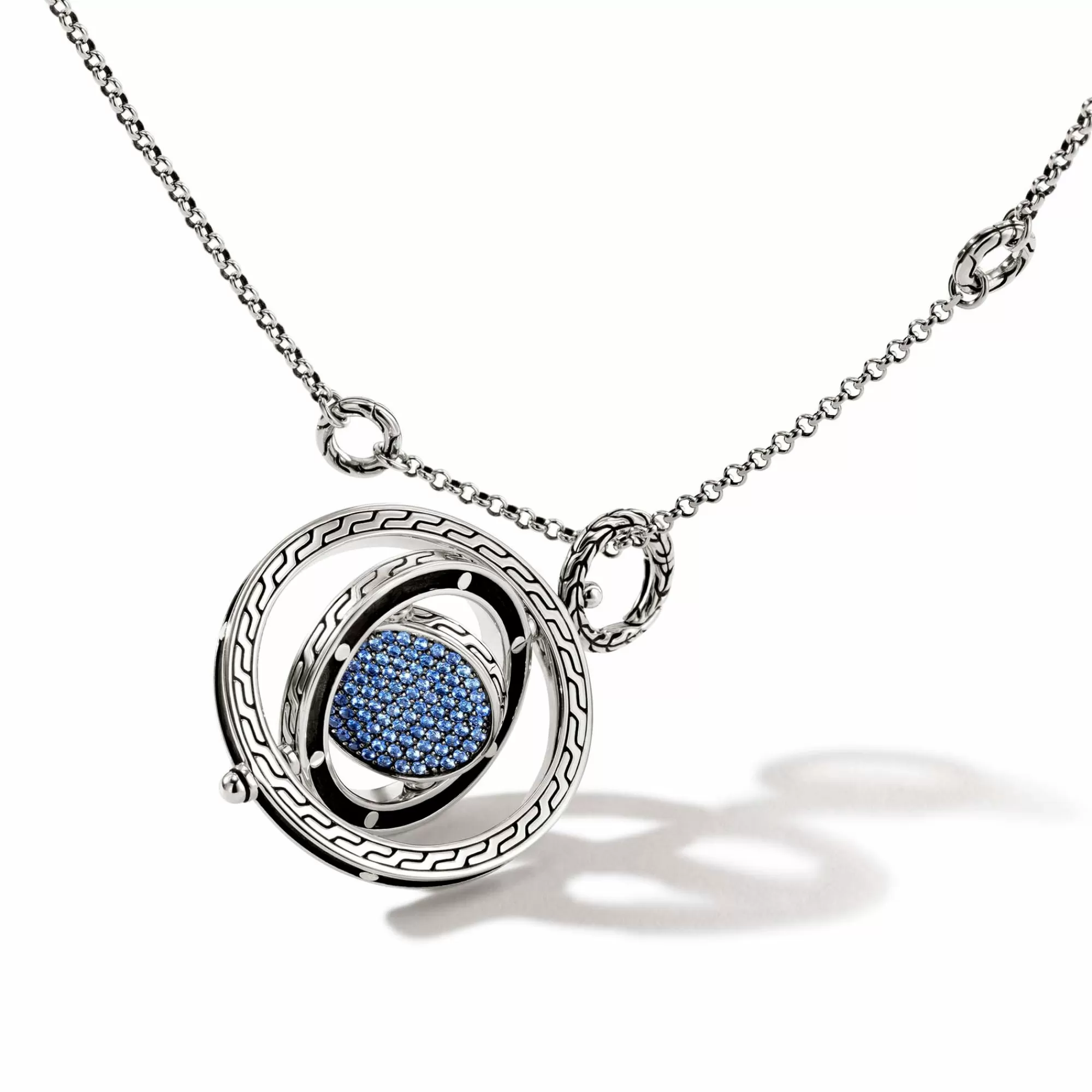 Pendants^John Hardy Moon Door Necklace, Sterling Silver, Pave