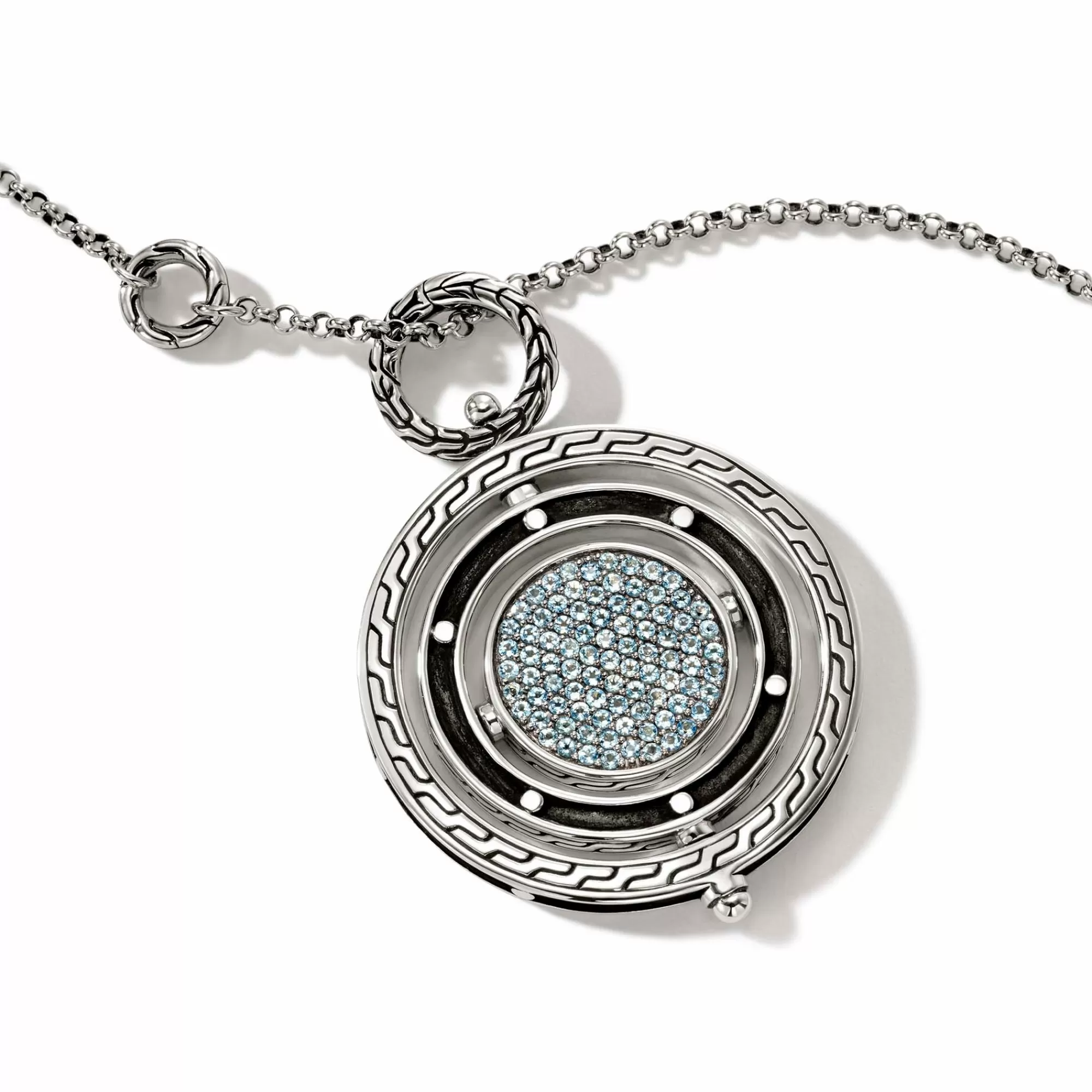 Pendants^John Hardy Moon Door Necklace, Sterling Silver, Pave