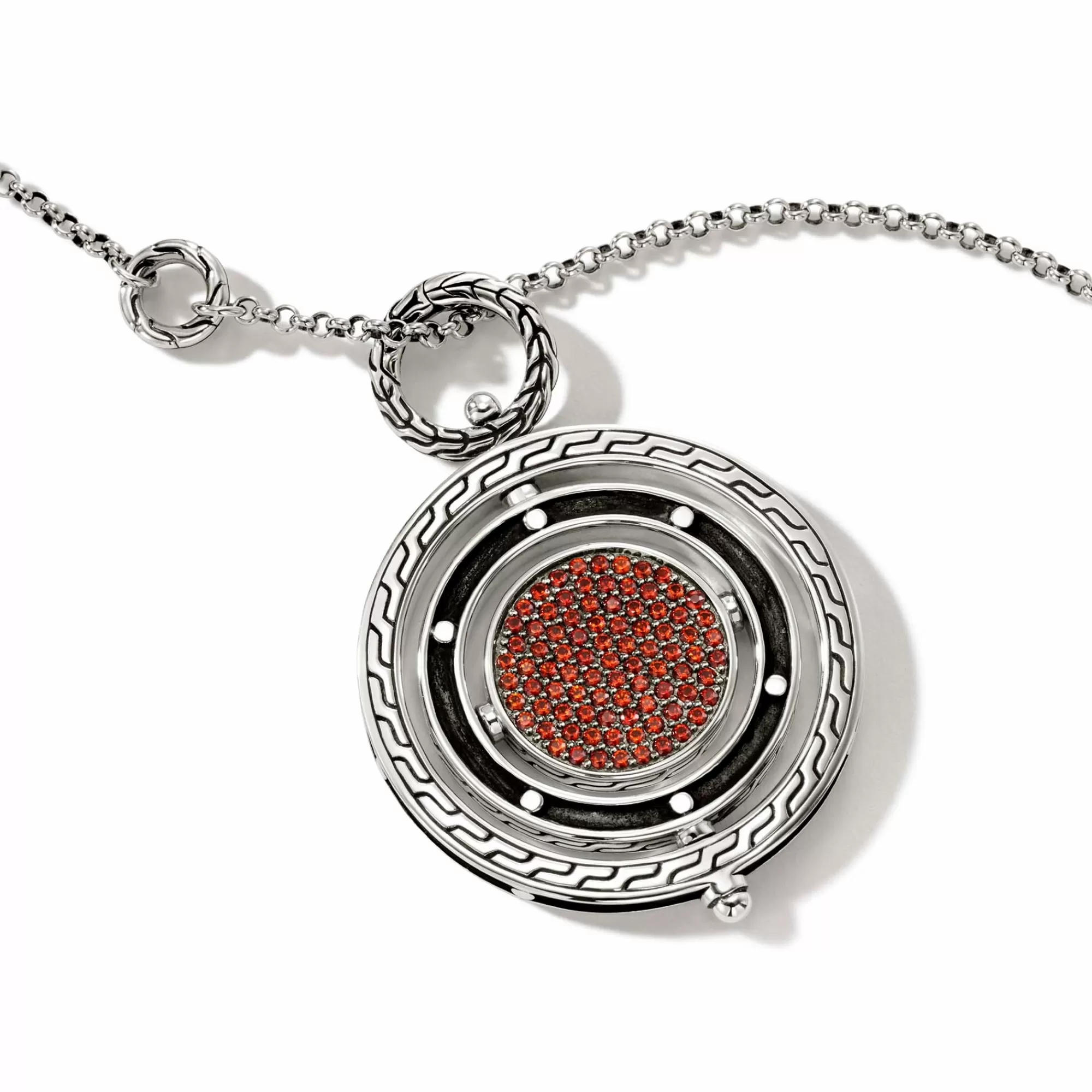 Pendants^John Hardy Moon Door Necklace, Sterling Silver, Pave