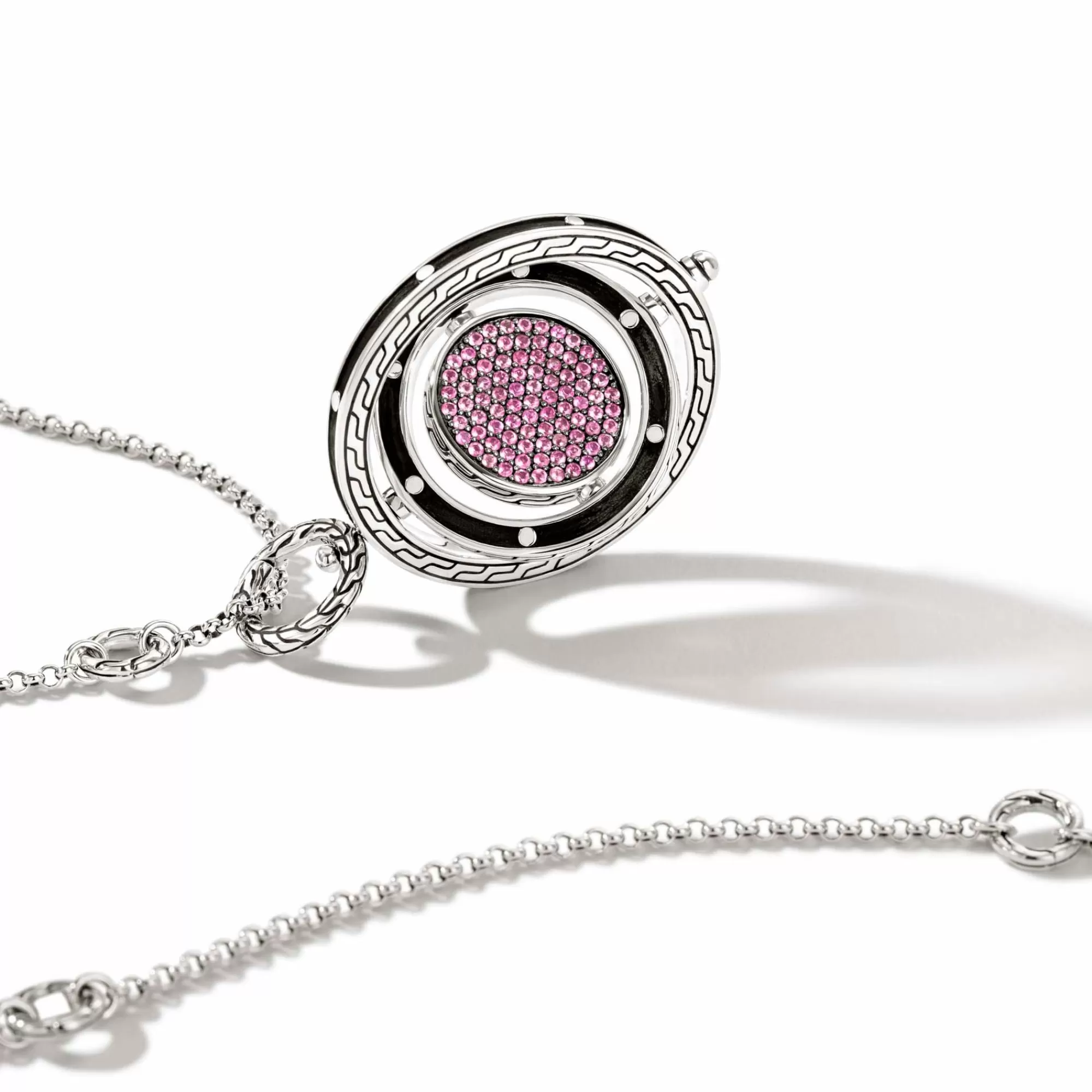 Pendants^John Hardy Moon Door Necklace, Sterling Silver, Pave