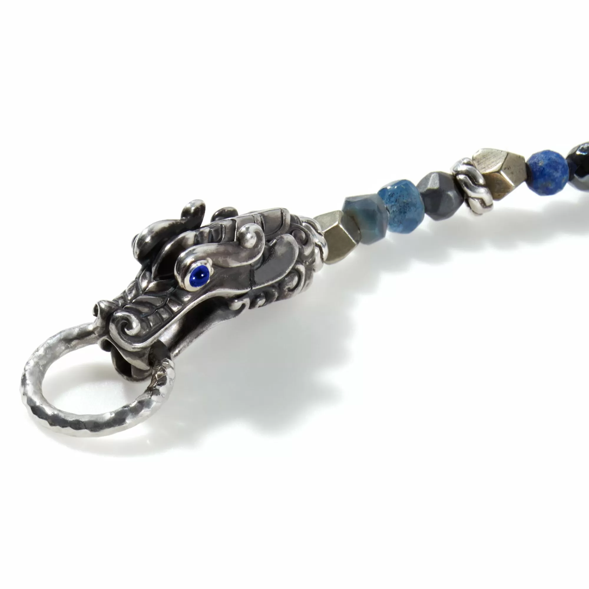 Beads^John Hardy Naga Beaded Bracelet, Silver, Gemstones