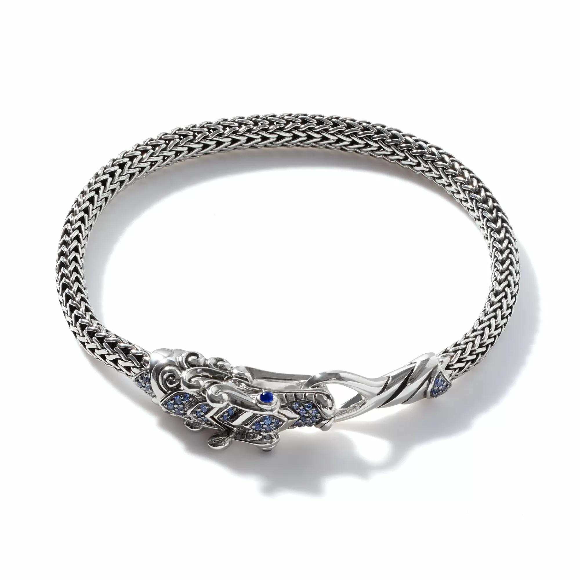 Chains^John Hardy Naga Bracelet, Sterling Silver, Pave, 5Mm