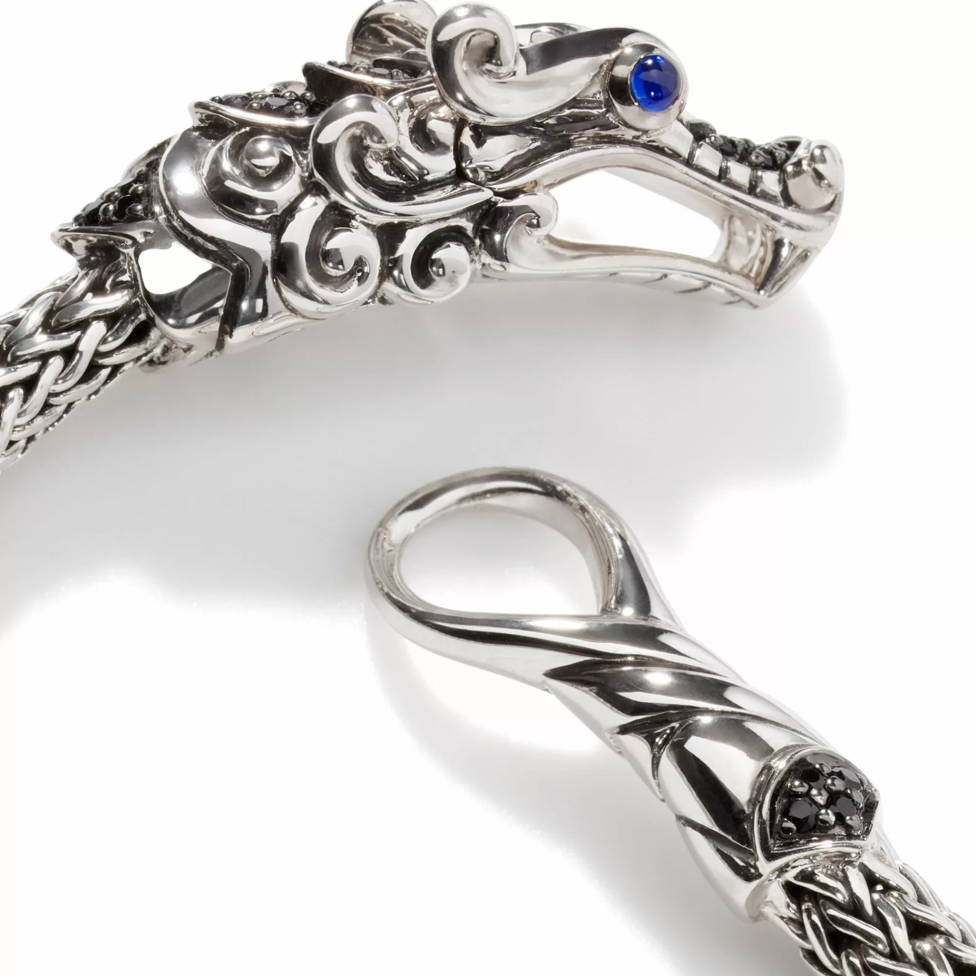 Chains^John Hardy Naga Bracelet, Sterling Silver, Pave, 5Mm