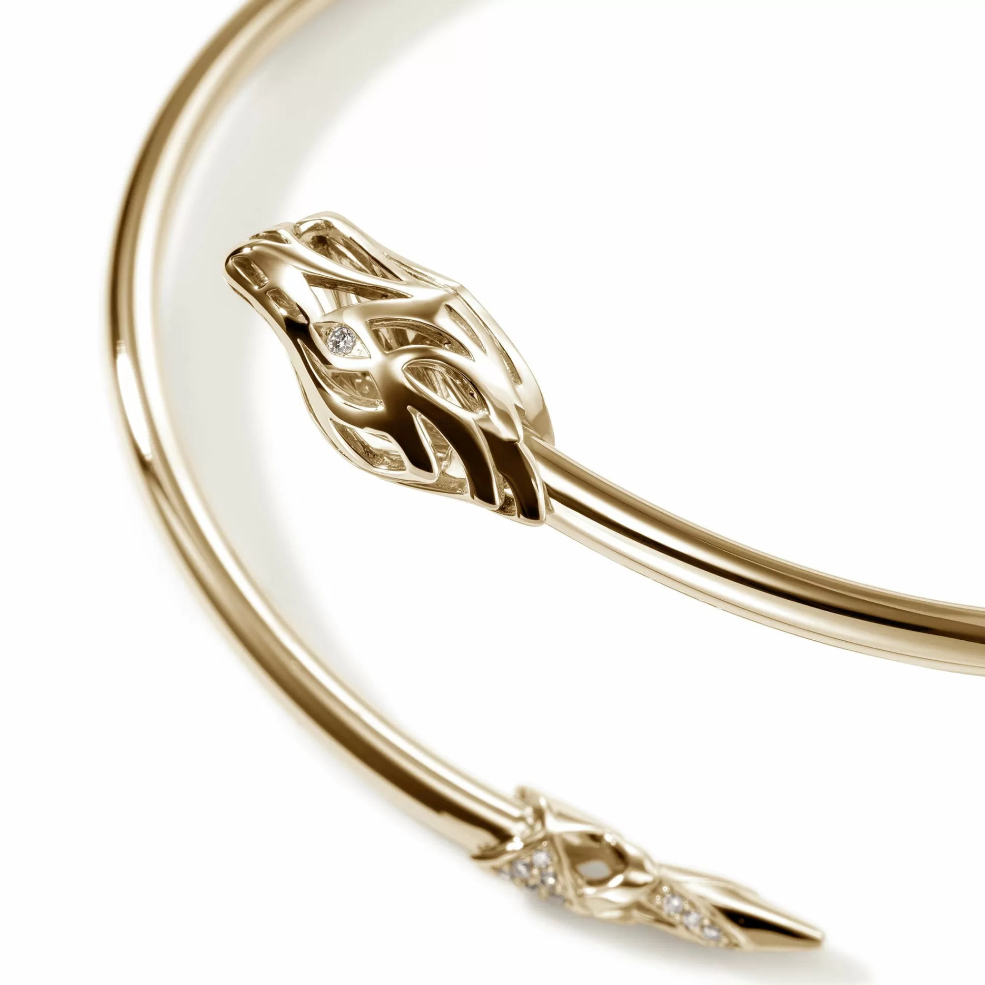 Bangles & Cuffs^John Hardy Naga Cuff, Gold, Diamonds, Slim