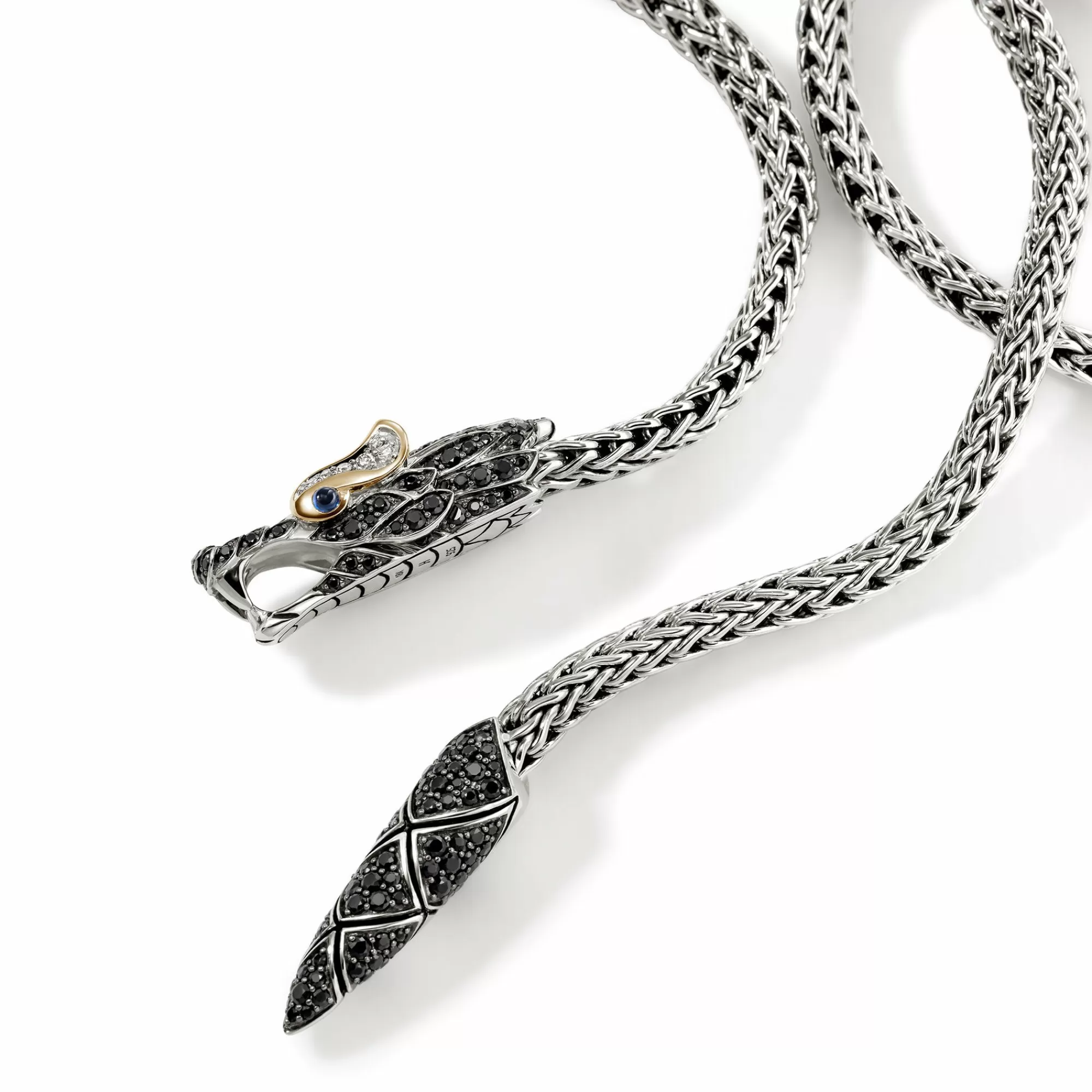 Statement^John Hardy Naga Lariat, Gold, Silver, Diamonds