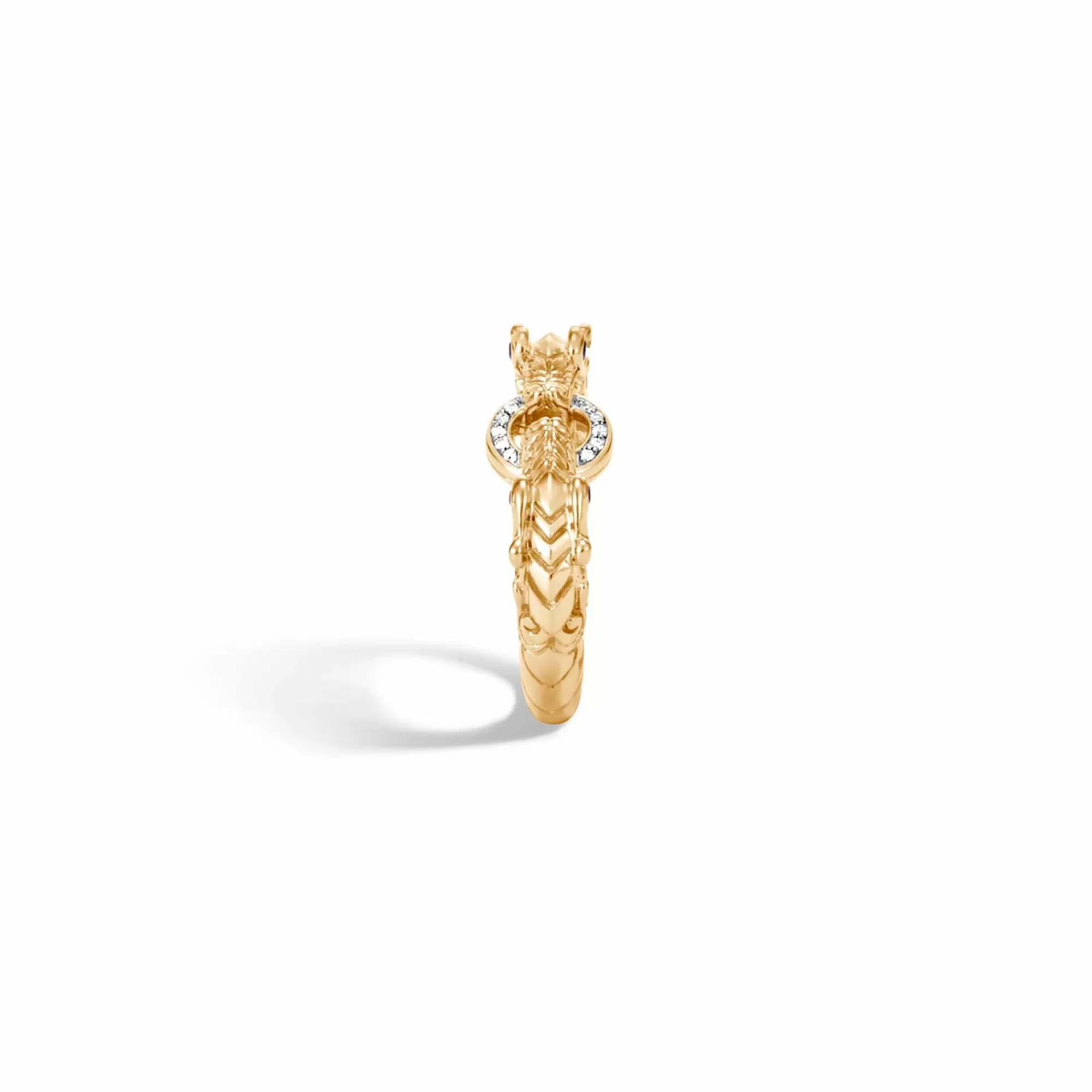 Bands^John Hardy Naga Ring, Gold, Diamonds