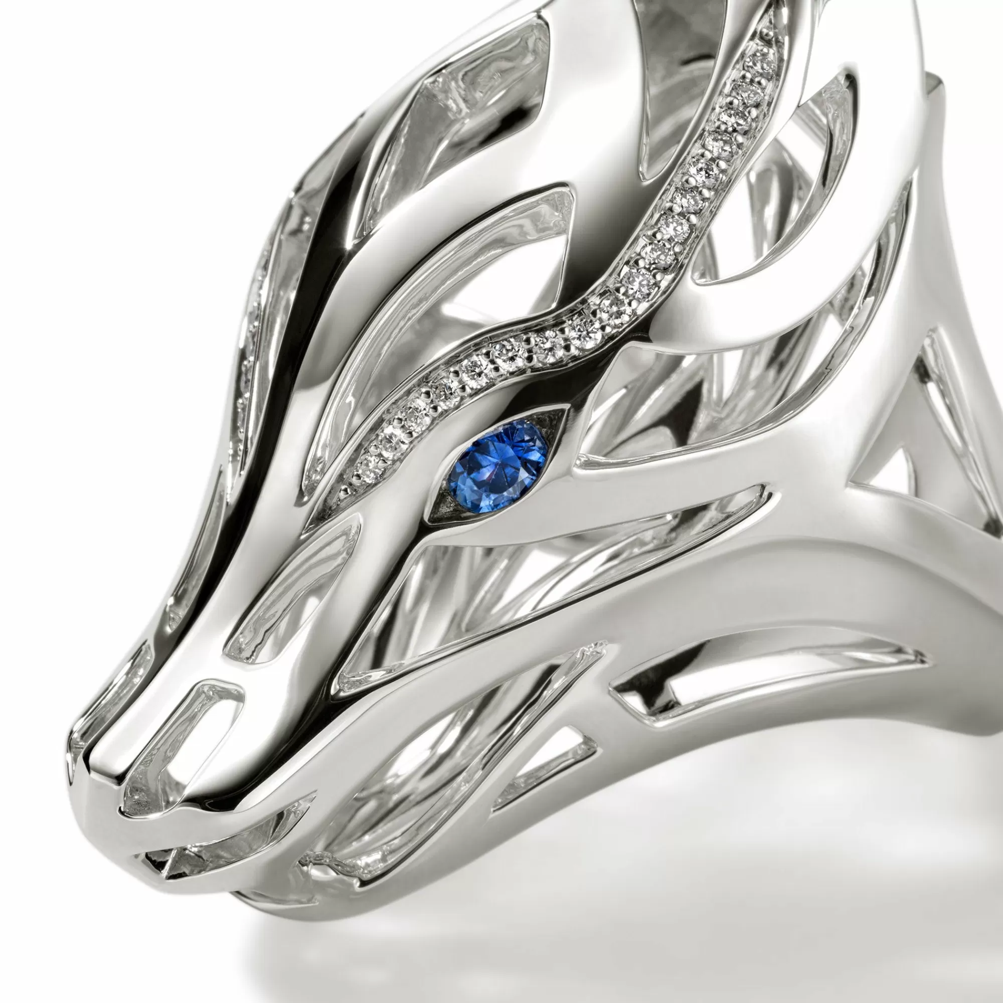 Statement^John Hardy Naga Ring, Sterling Silver, Diamonds