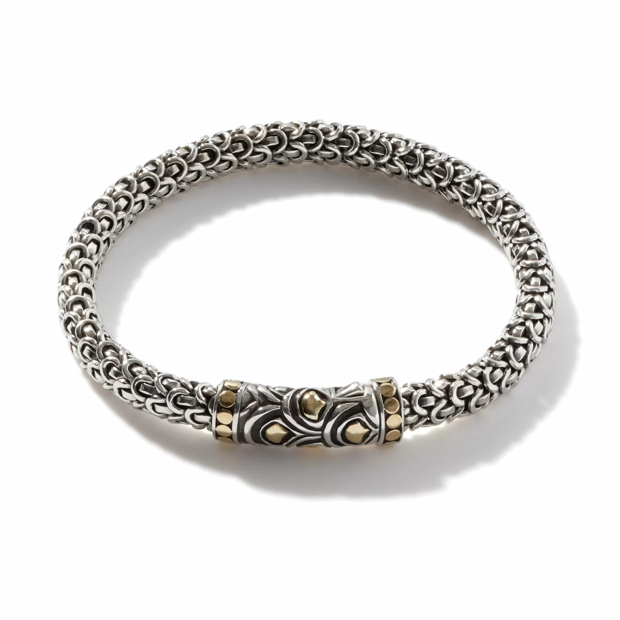 Chains^John Hardy Naga Scale Bracelet, Gold, Sterling Silver