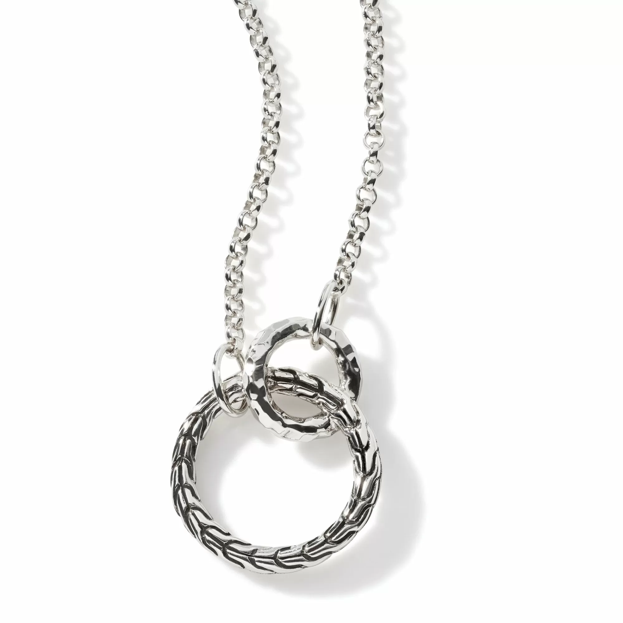 Layering^John Hardy Palu Interlocking Necklace, Sterling Silver