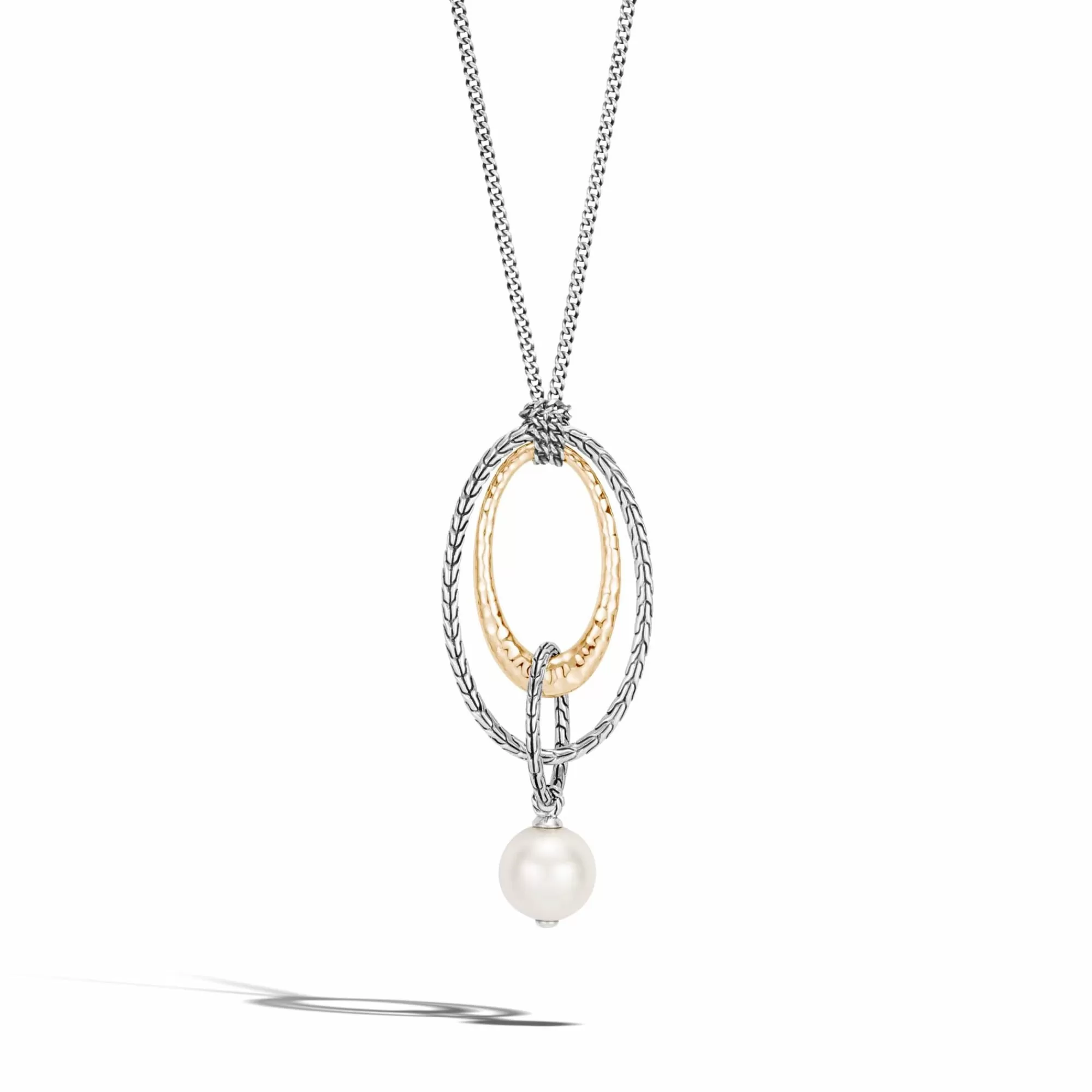 Pendants^John Hardy Palu Pearl Pendant Necklace, Silver, Gold