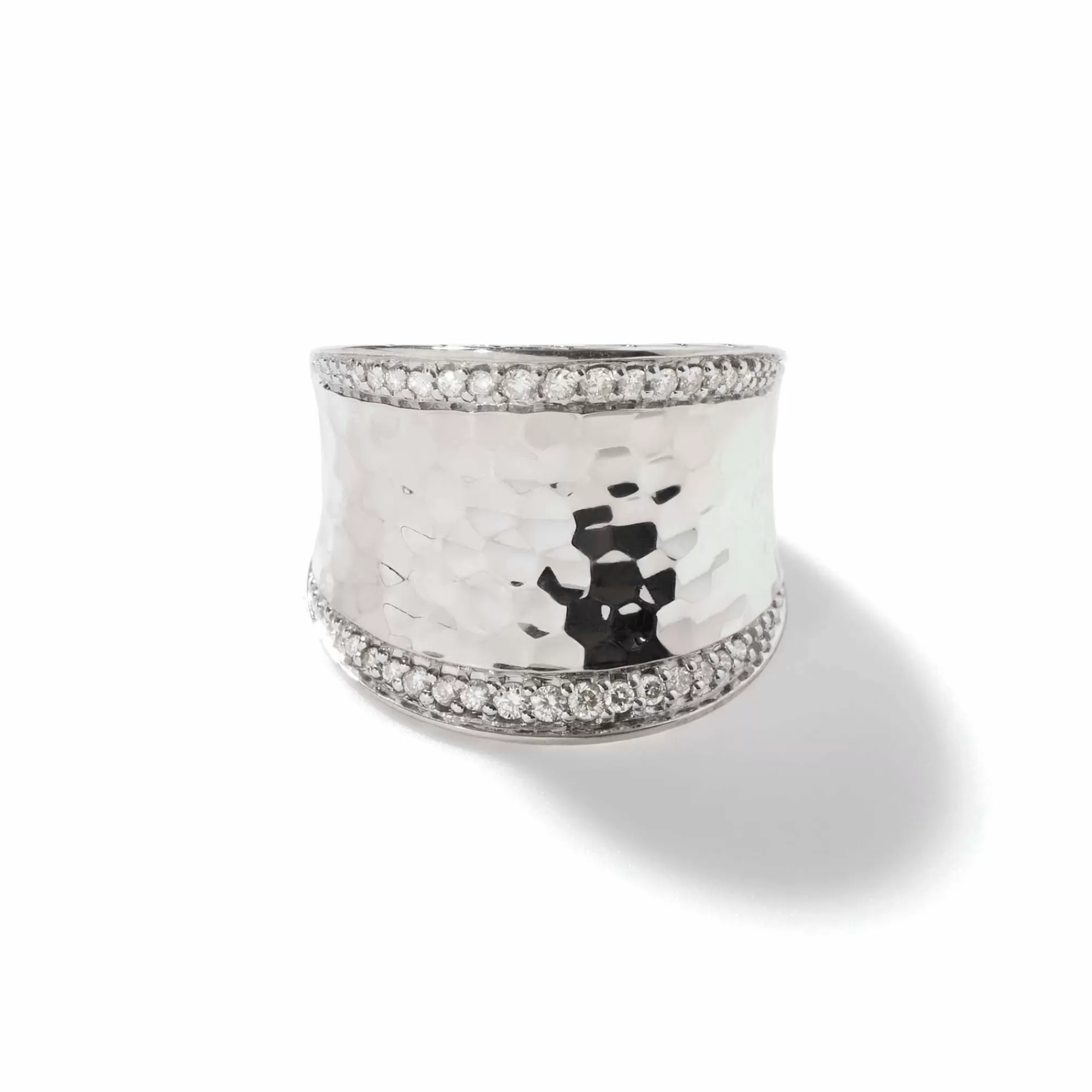 Statement^John Hardy Palu Saddle Ring, Sterling Silver, Diamonds