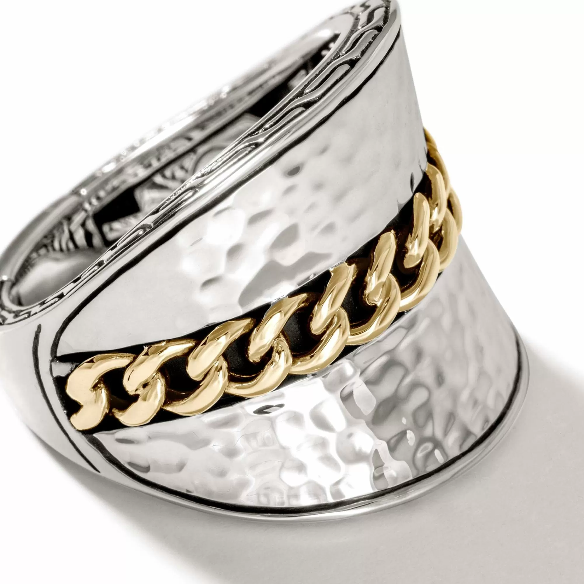 Statement^John Hardy Palu Saddle Ring, Sterling Silver, Gold