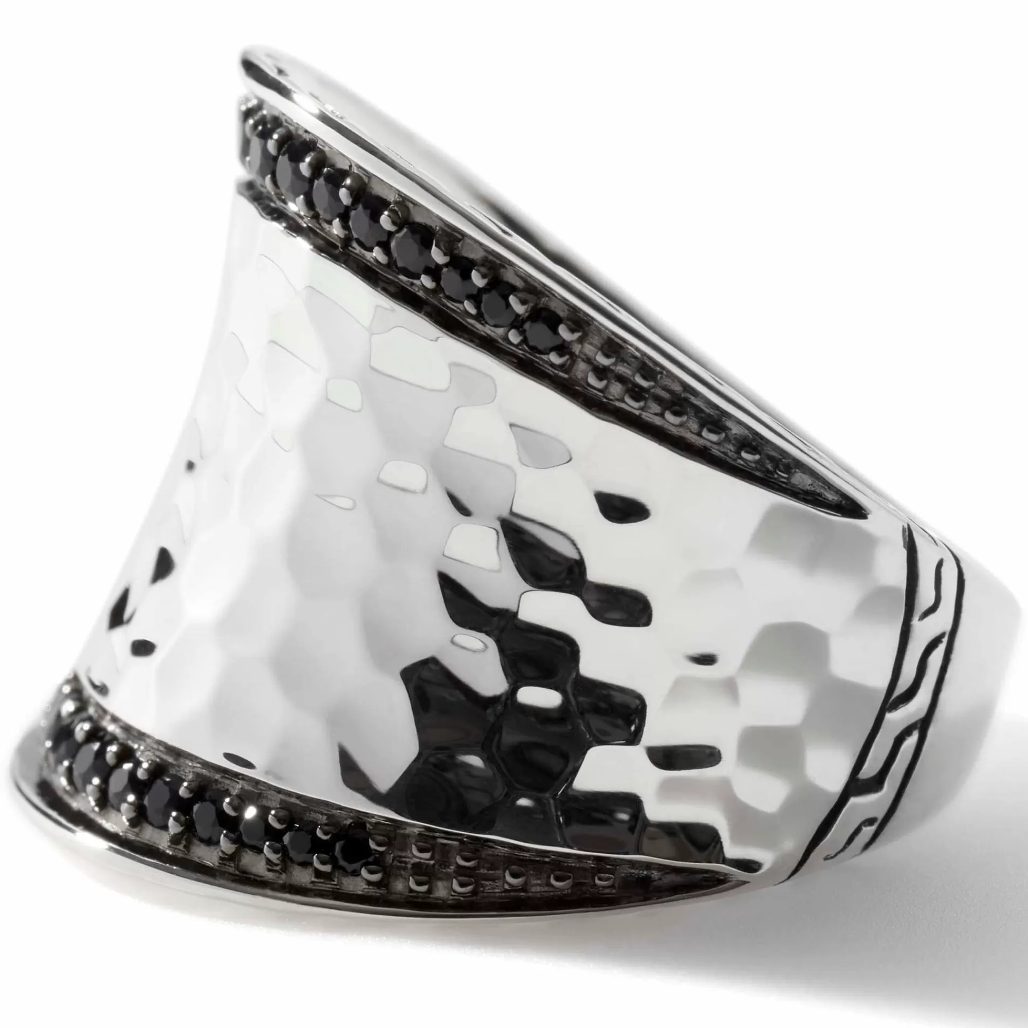 Statement^John Hardy Palu Saddle Ring, Sterling Silver, Pave