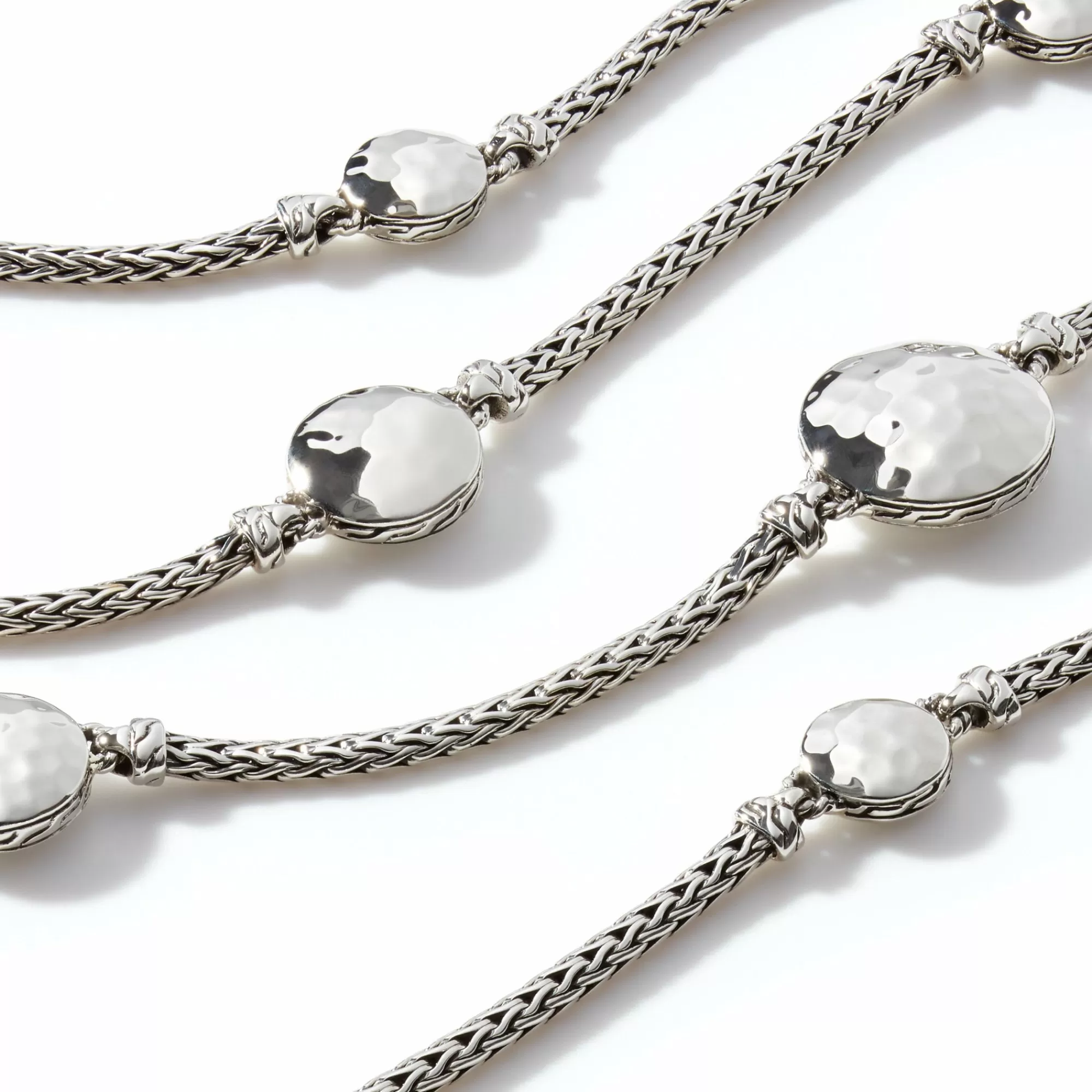 Layering^John Hardy Palu Station Necklace, Sterling Silver