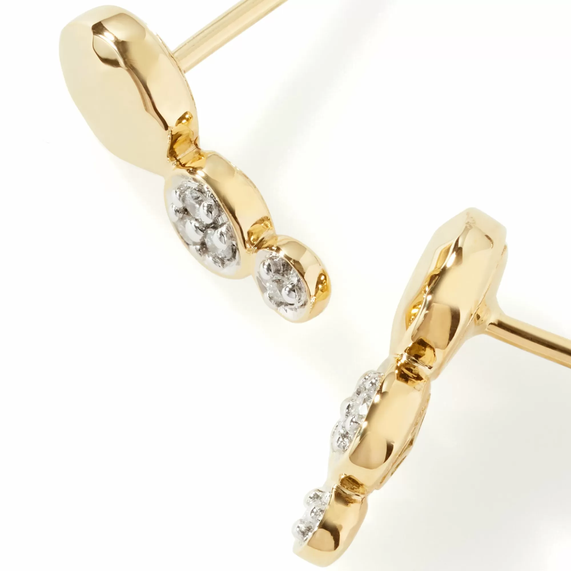 Studs^John Hardy Palu Stud Earring, Gold, Diamonds