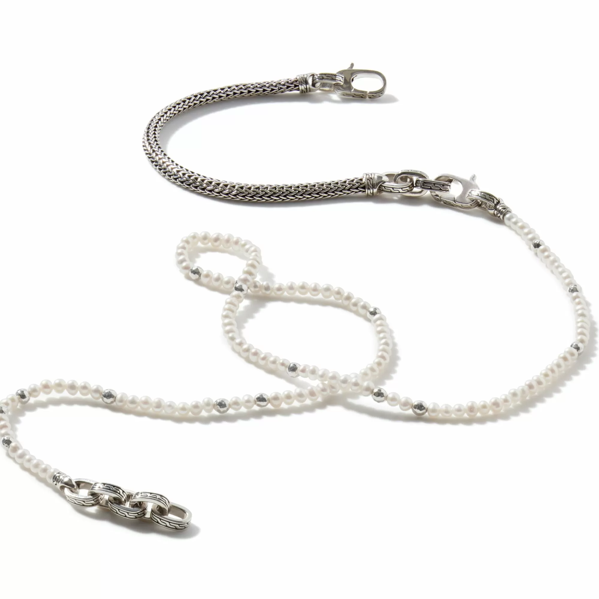 Beads^John Hardy Pearl Chain Convertible Wrap, Sterling Silver