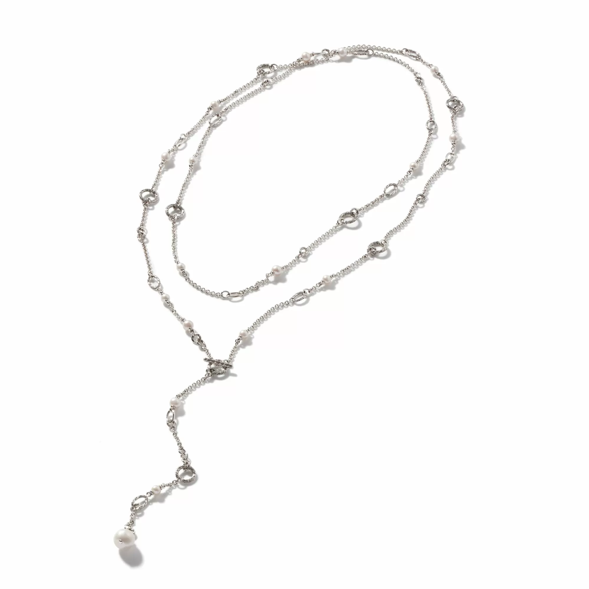 Layering^John Hardy Pearl Convertible Sautoir, Sterling Silver