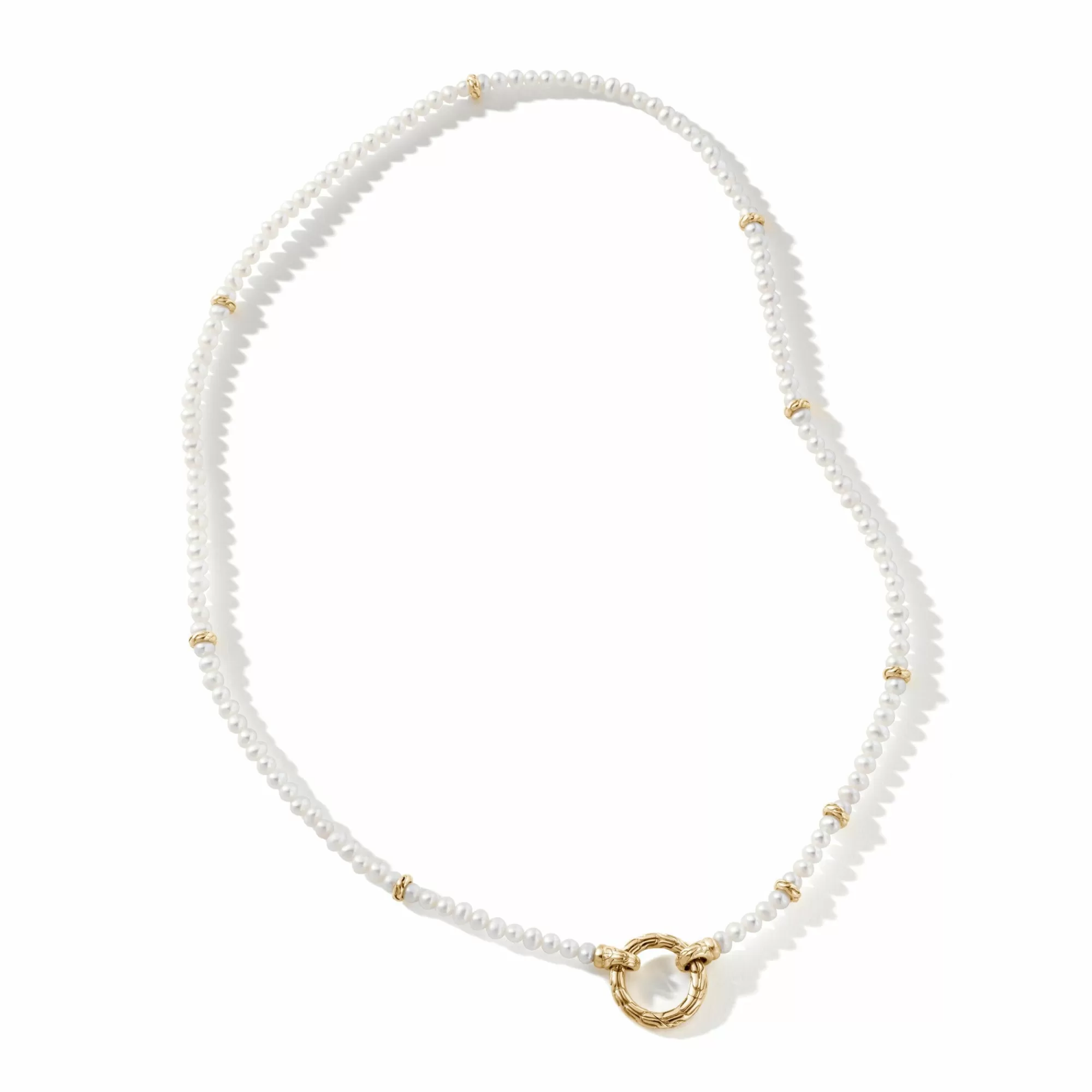 Layering^John Hardy Pearl Keyring Necklace, Gold