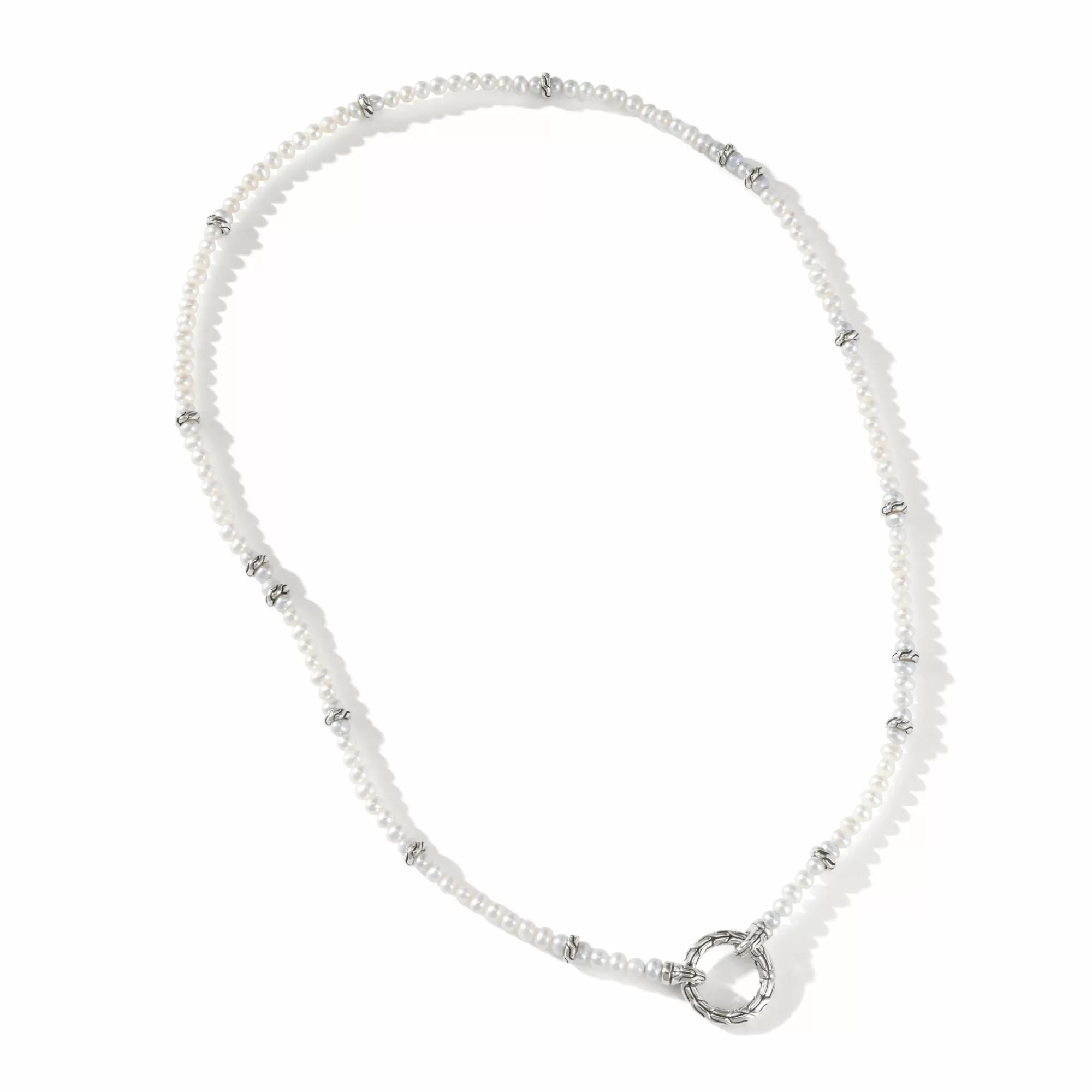 Layering^John Hardy Pearl Keyring Necklace, Sterling Silver