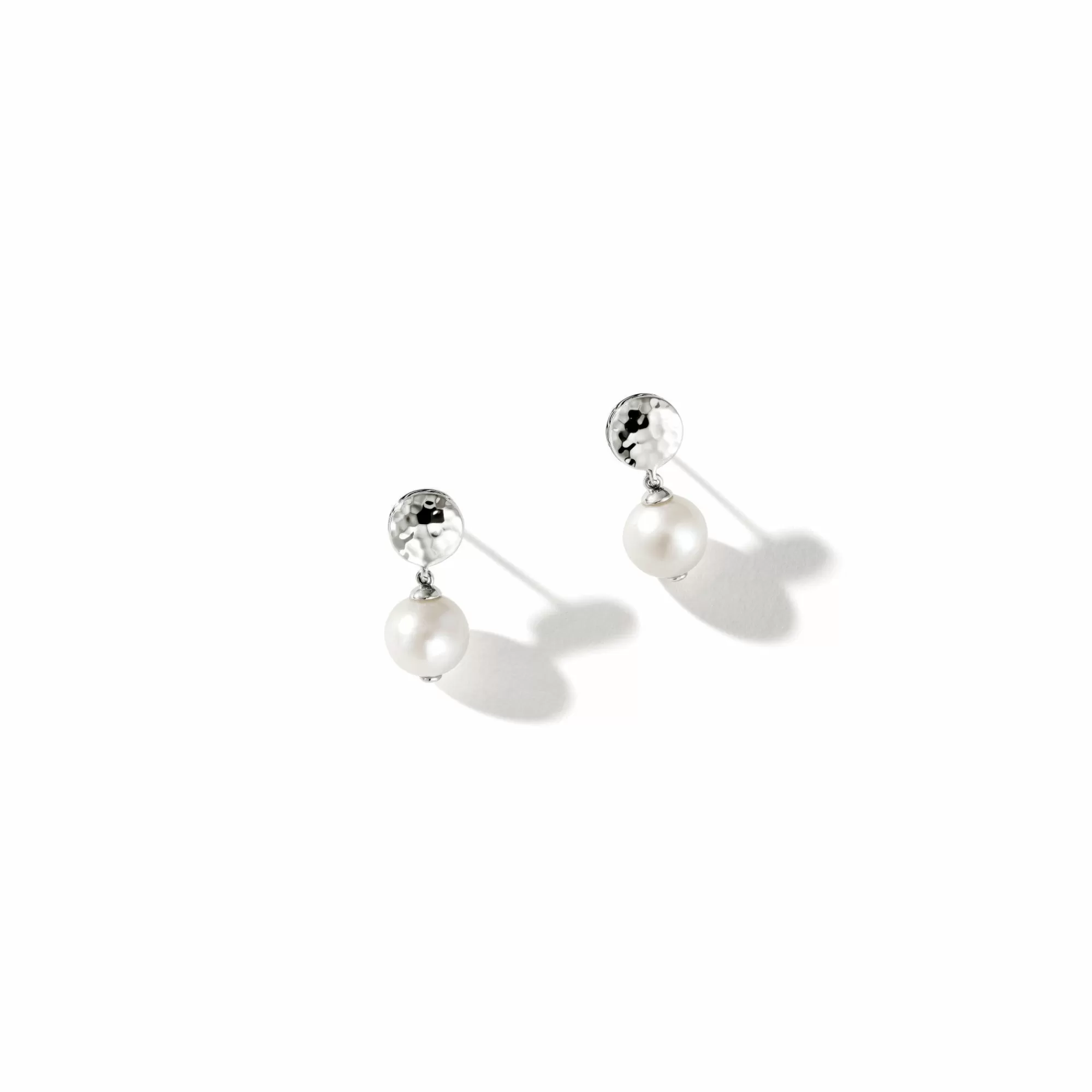 Statement^John Hardy Pearl Palu Drop Earring, Sterling Silver