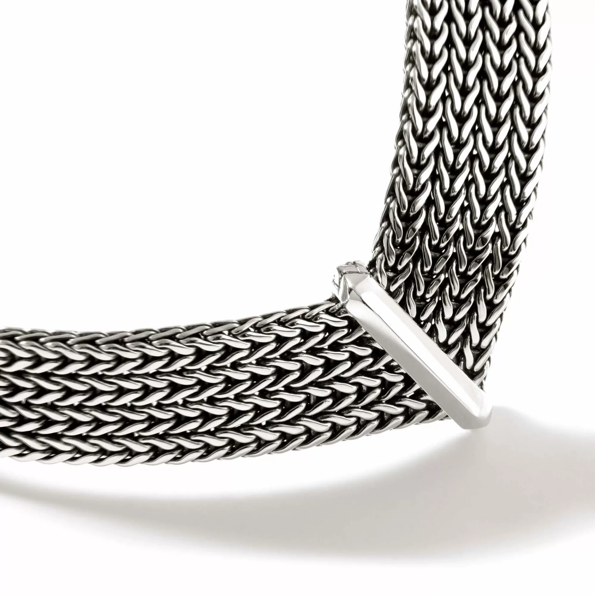 Statement^John Hardy Rata Chain Chevron Necklace, Sterling Silver