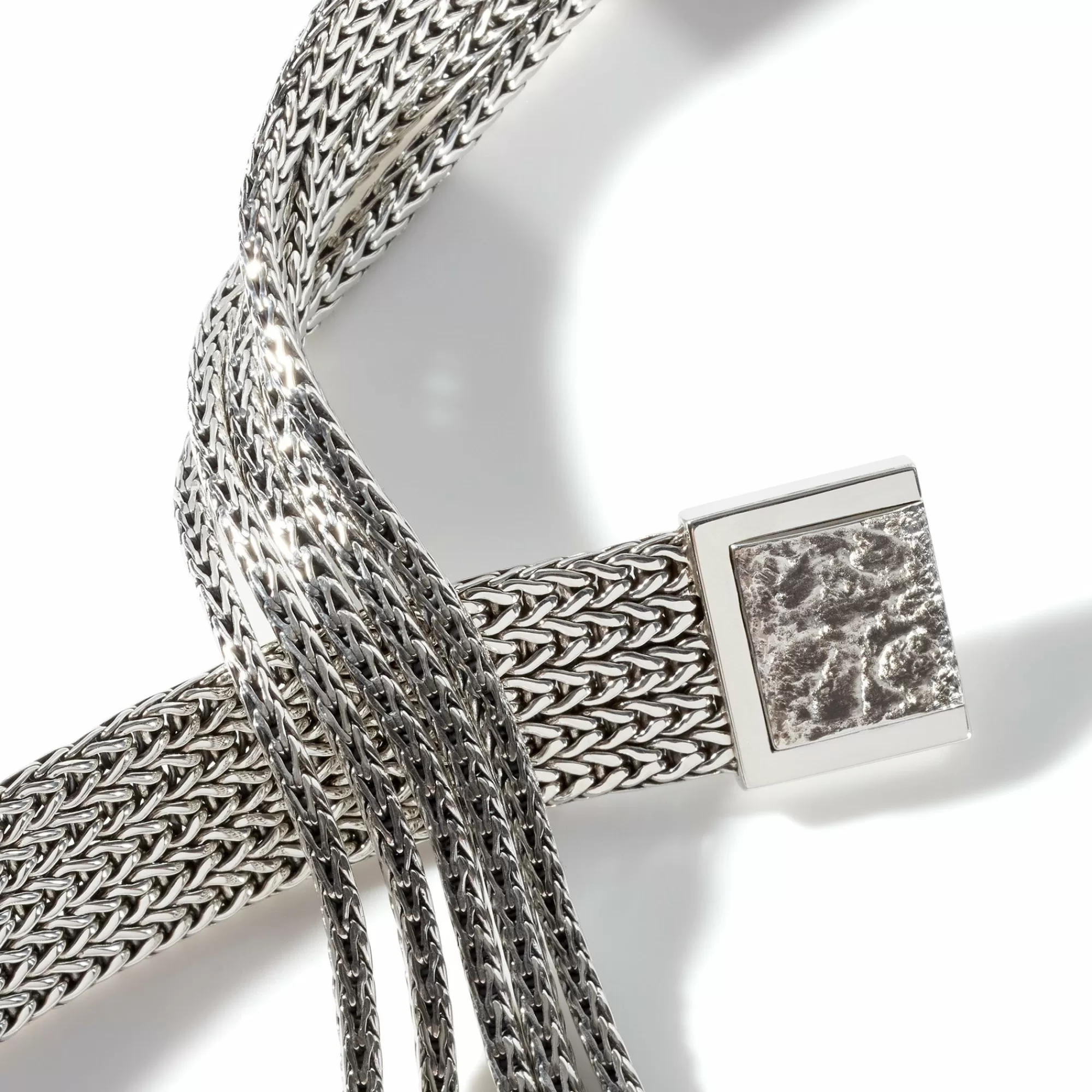 Statement^John Hardy Rata Chain Multi Row Necklace, Silver