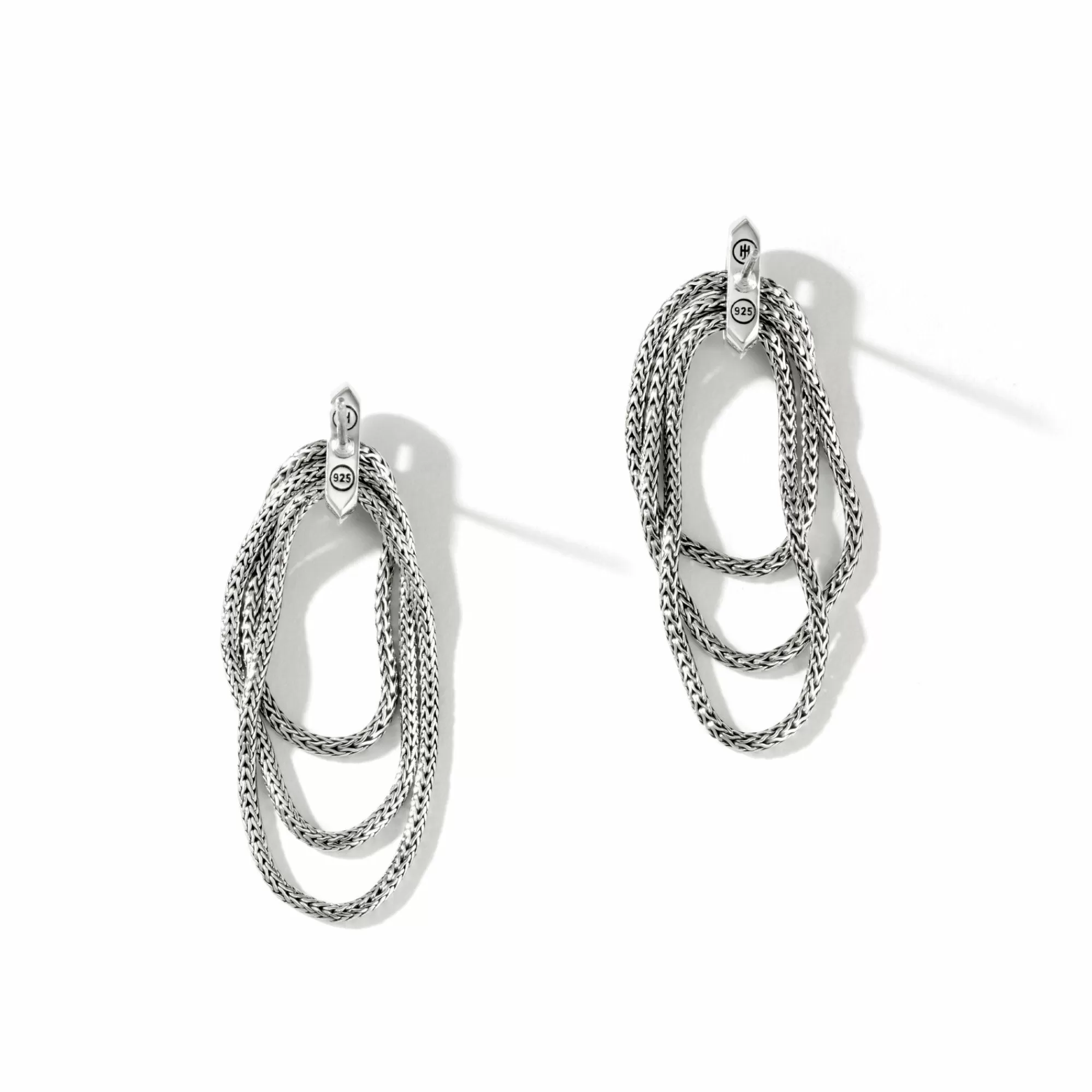 Statement^John Hardy Soft Chain Drop Earring, Sterling Silver