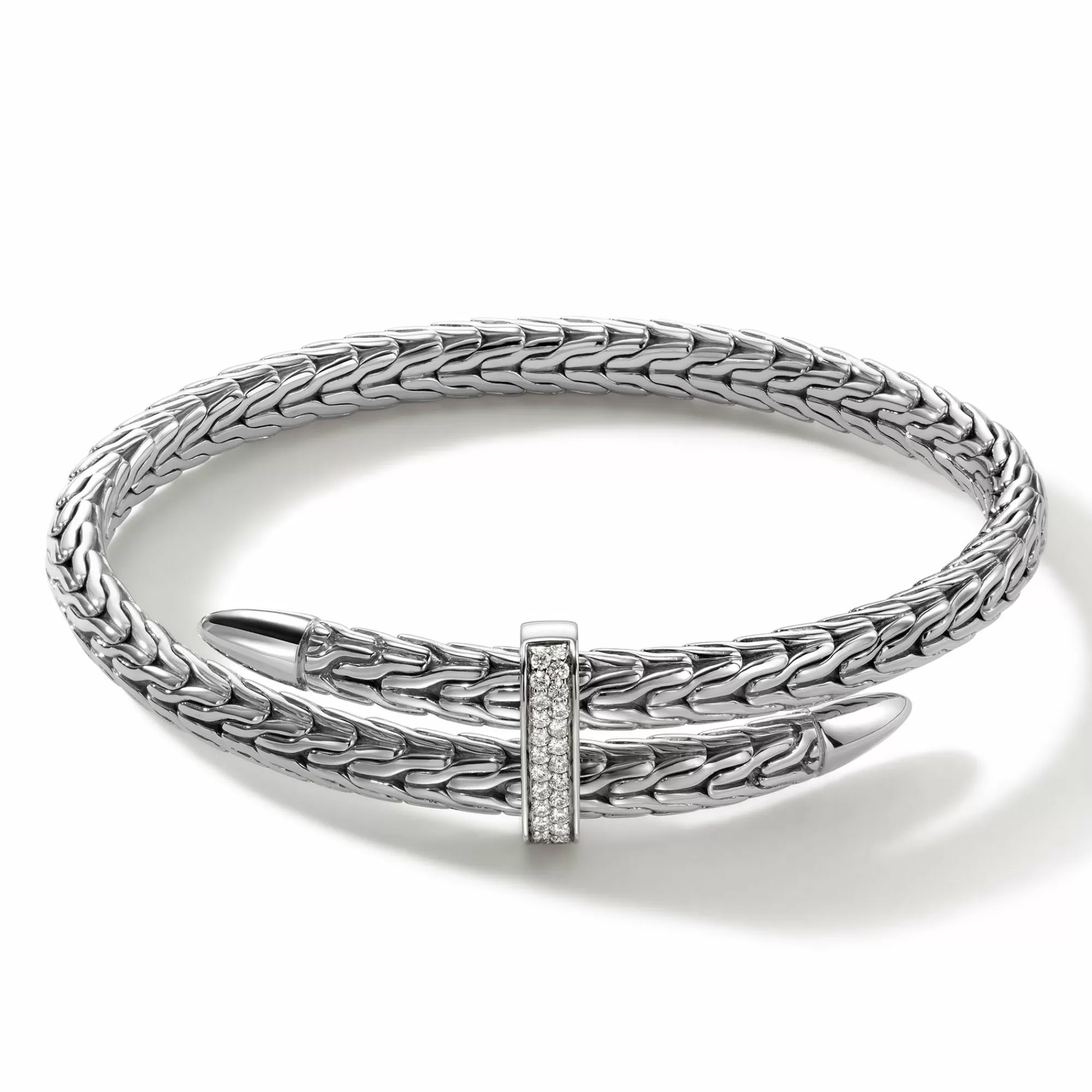 Cuffs^John Hardy Spear Flex Cuff, Sterling Silver, Diamonds