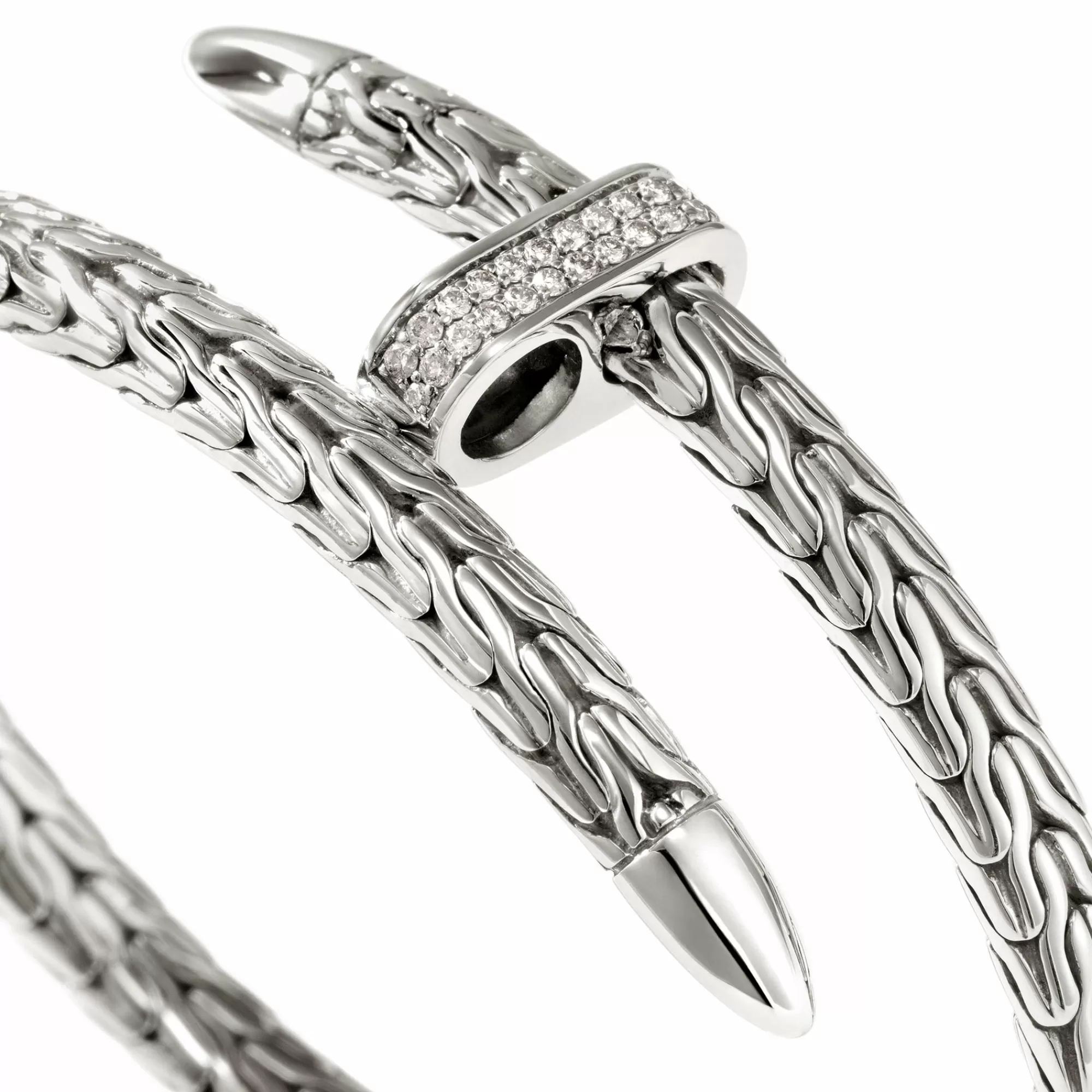 Cuffs^John Hardy Spear Flex Cuff, Sterling Silver, Diamonds