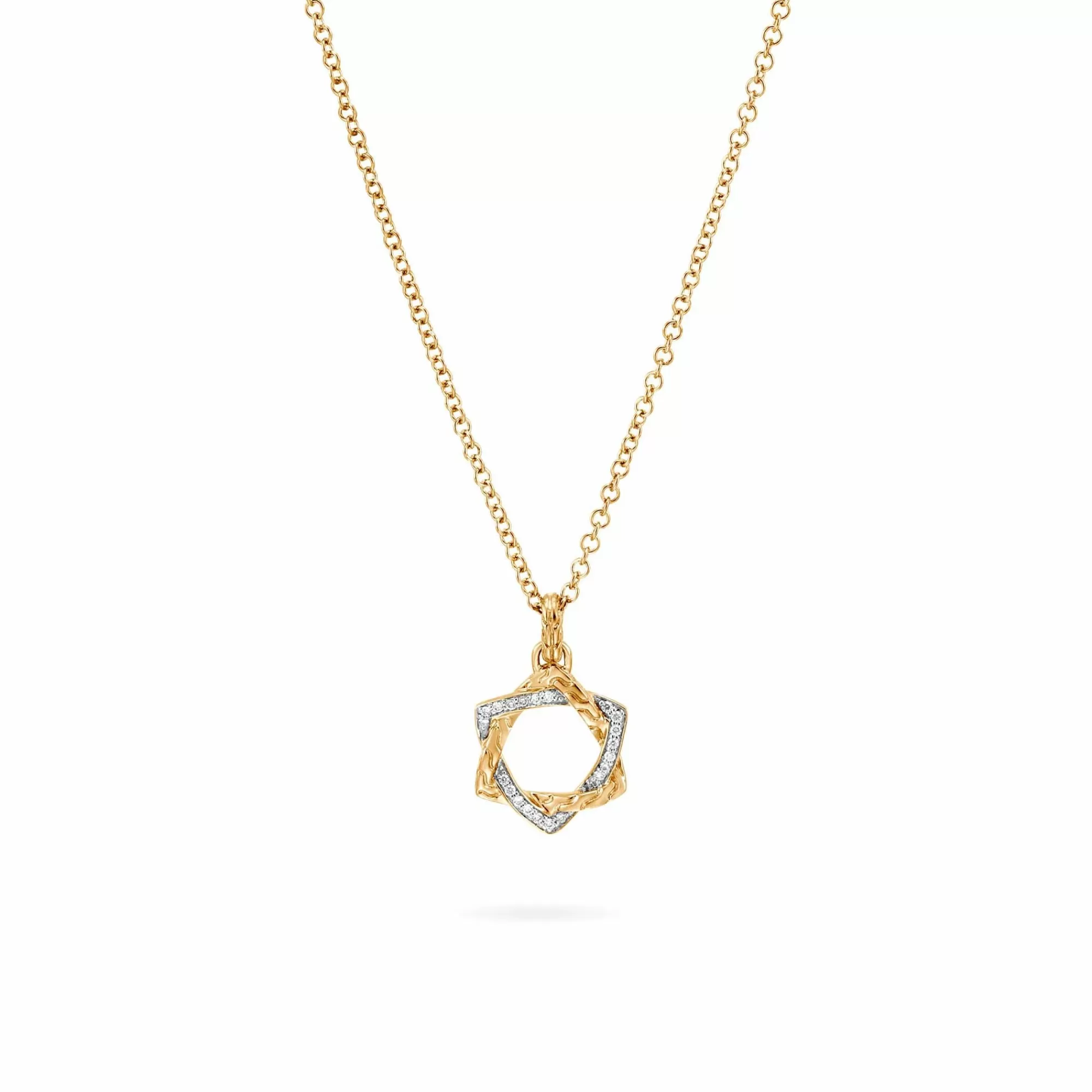 Pendants^John Hardy Star Of David Pendant Neckalce, Gold, Diamonds