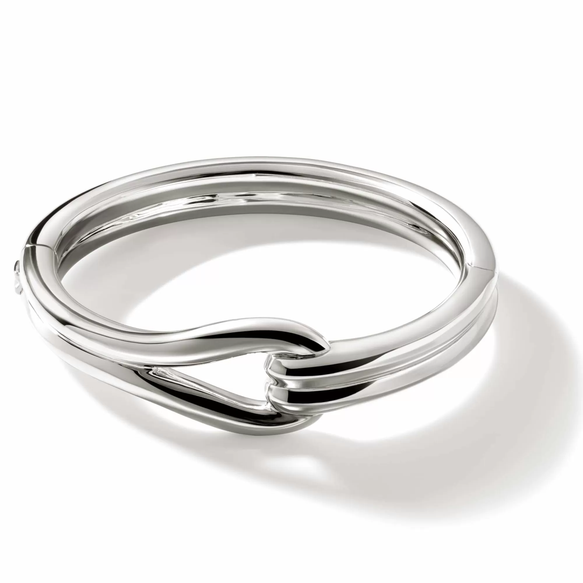 Cuffs^John Hardy Surf Hinged Bangle, Sterling Silver, Wide