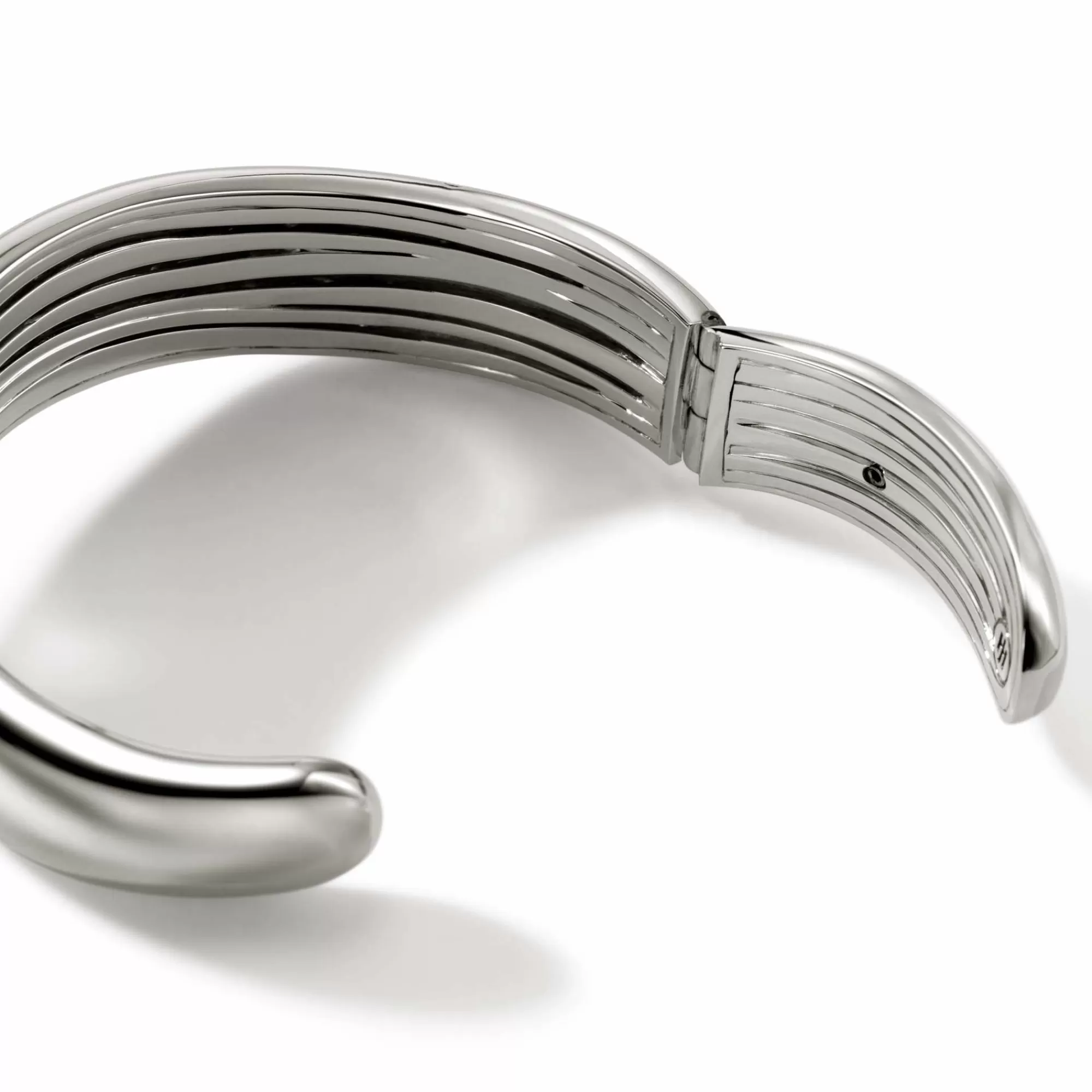 Cuffs^John Hardy Surf Kick Cuff, Silver, Diamonds, Wide